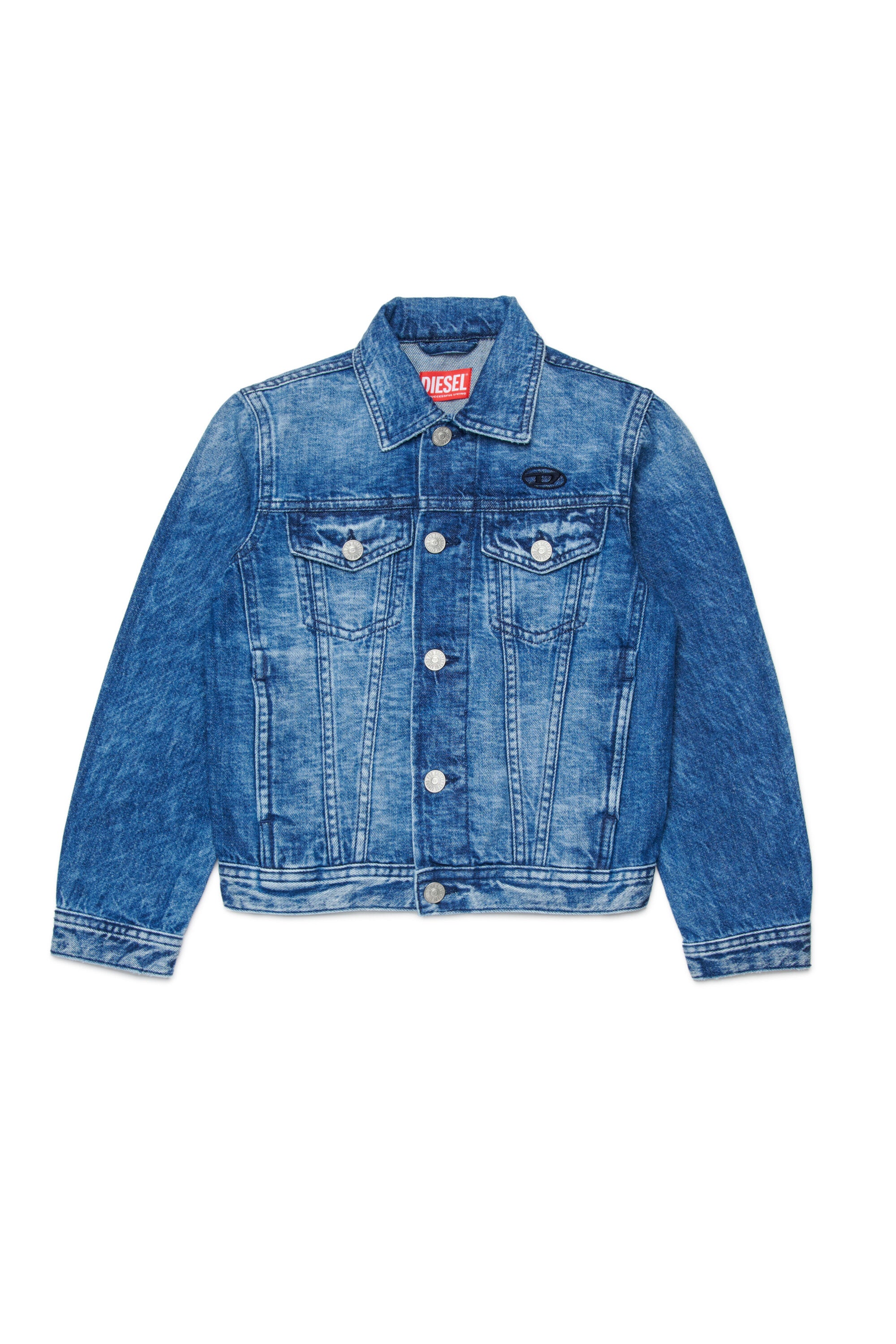 Chaqueta vaquera con logo
