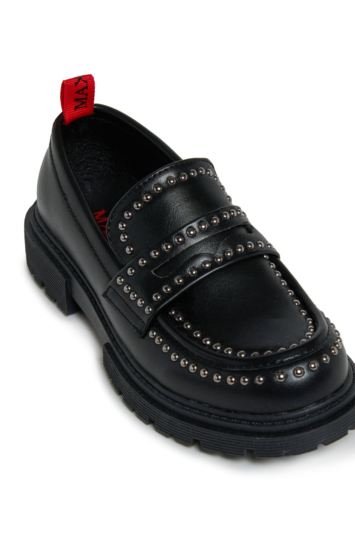 Studded moccasins