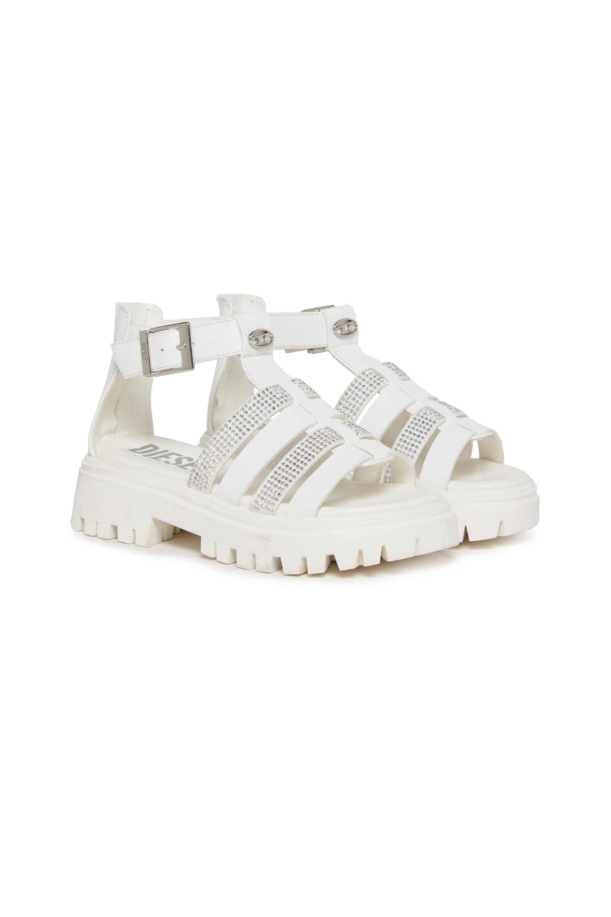 Sandals with logo