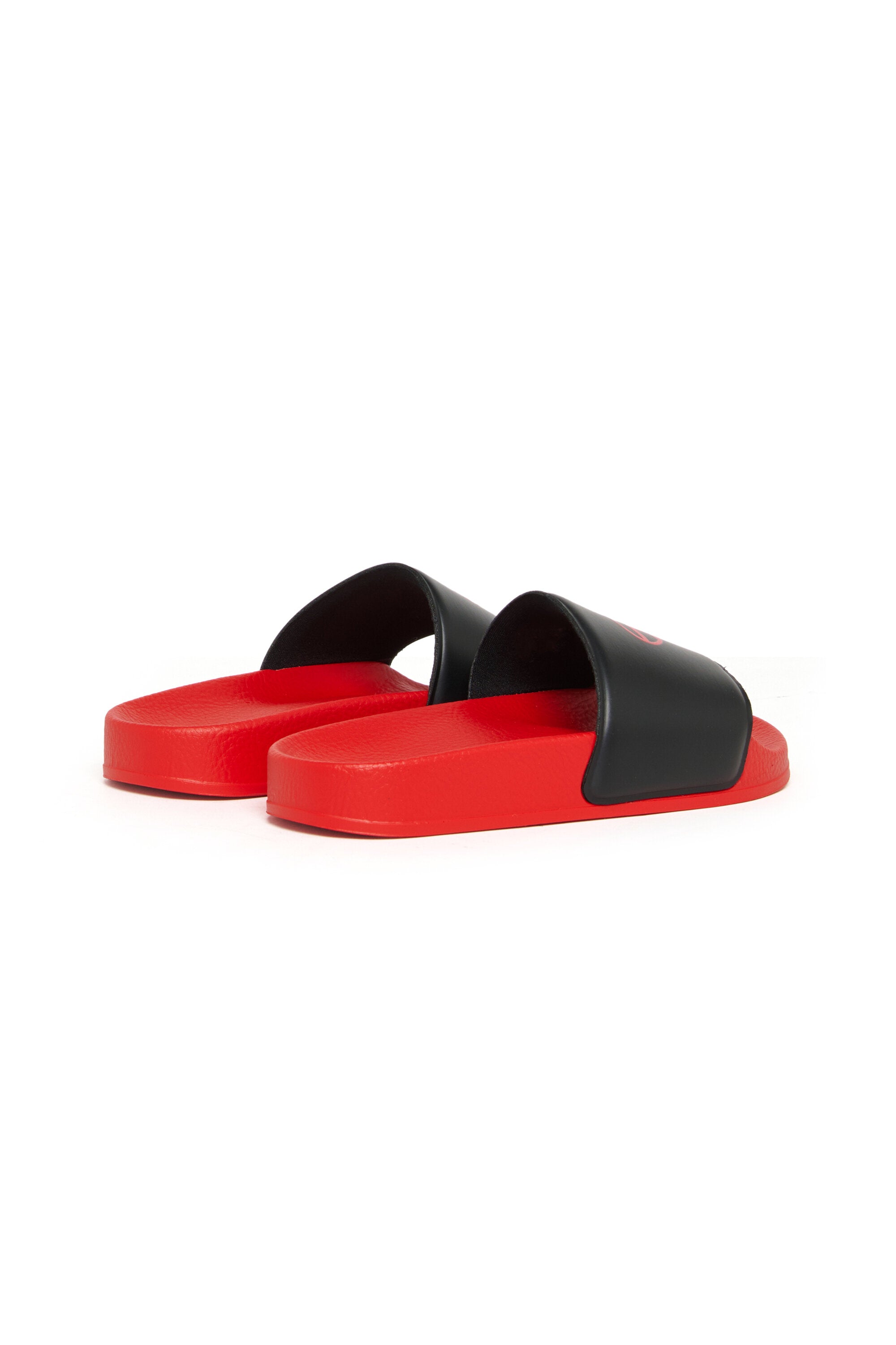 Slide sandals with logo