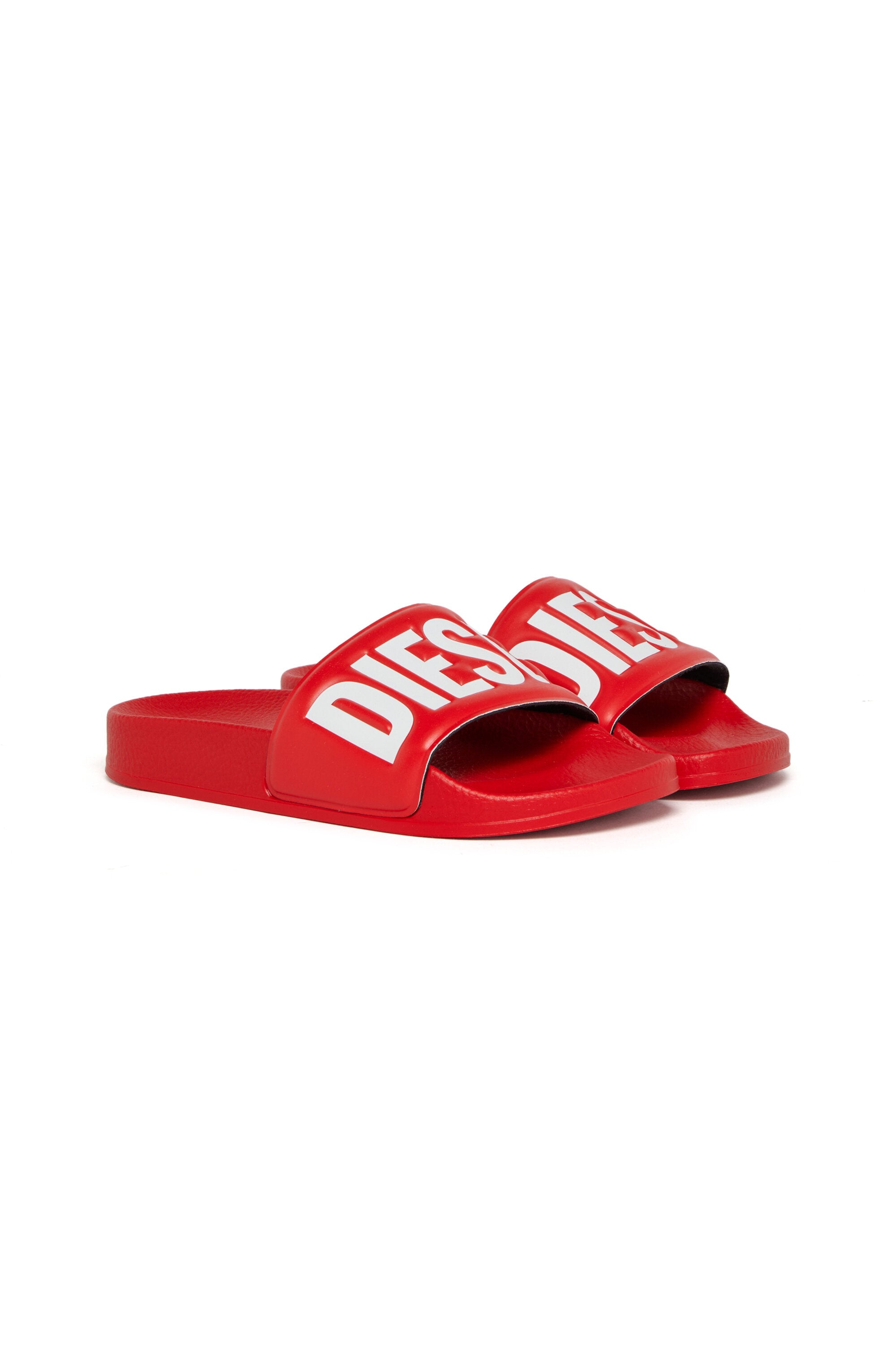 Chanclas tipo slide con logo