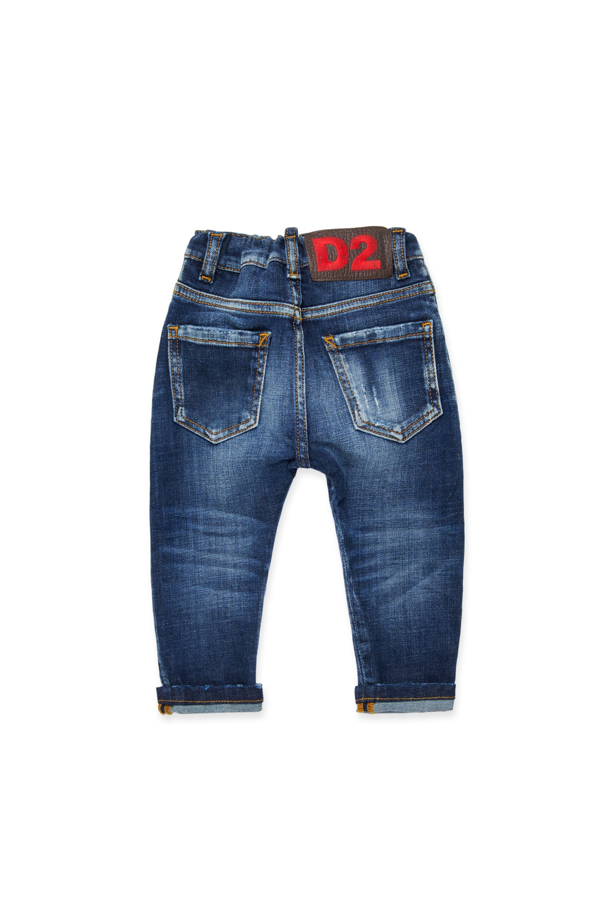 Vaqueros slim azul oscuro sombreados