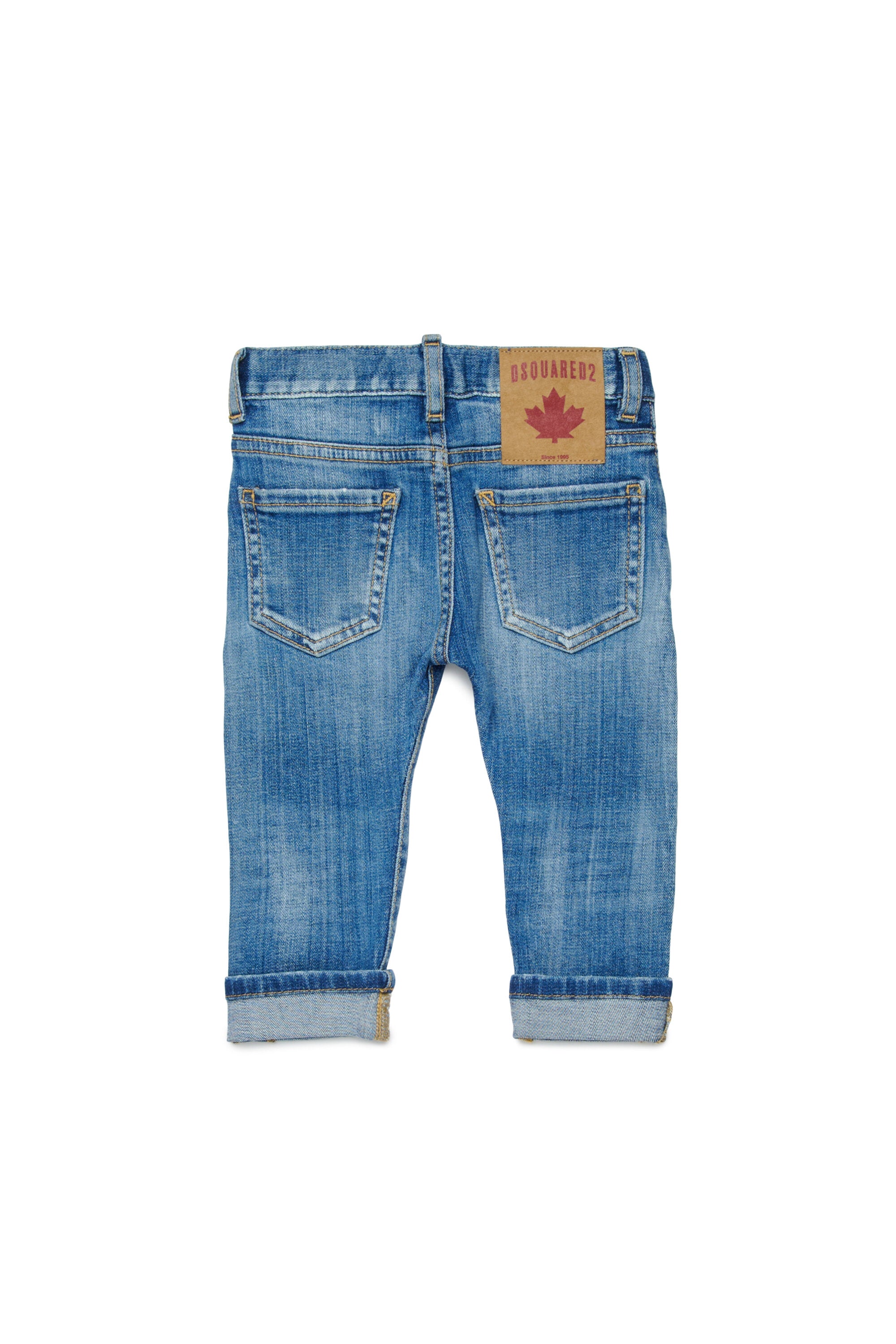 Jeans slim lavado azul claro