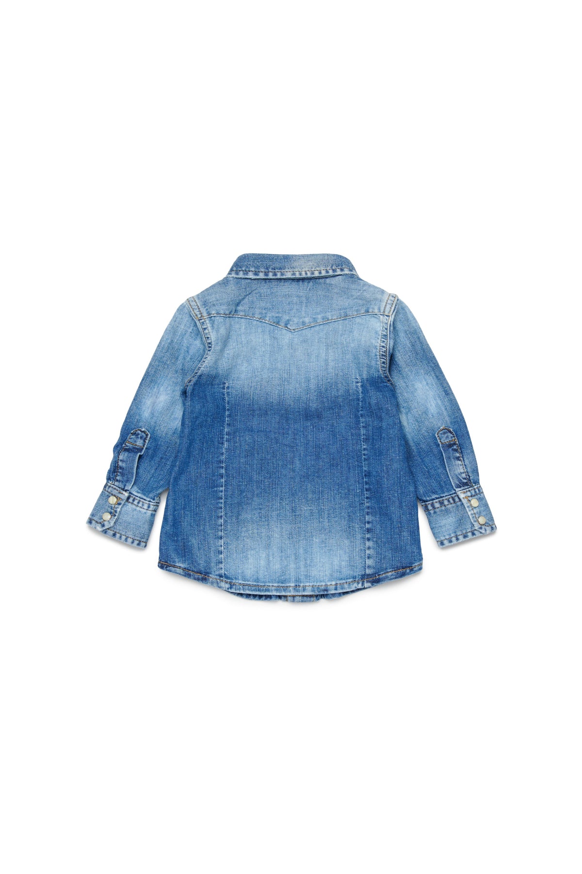 Denim shirt with logo