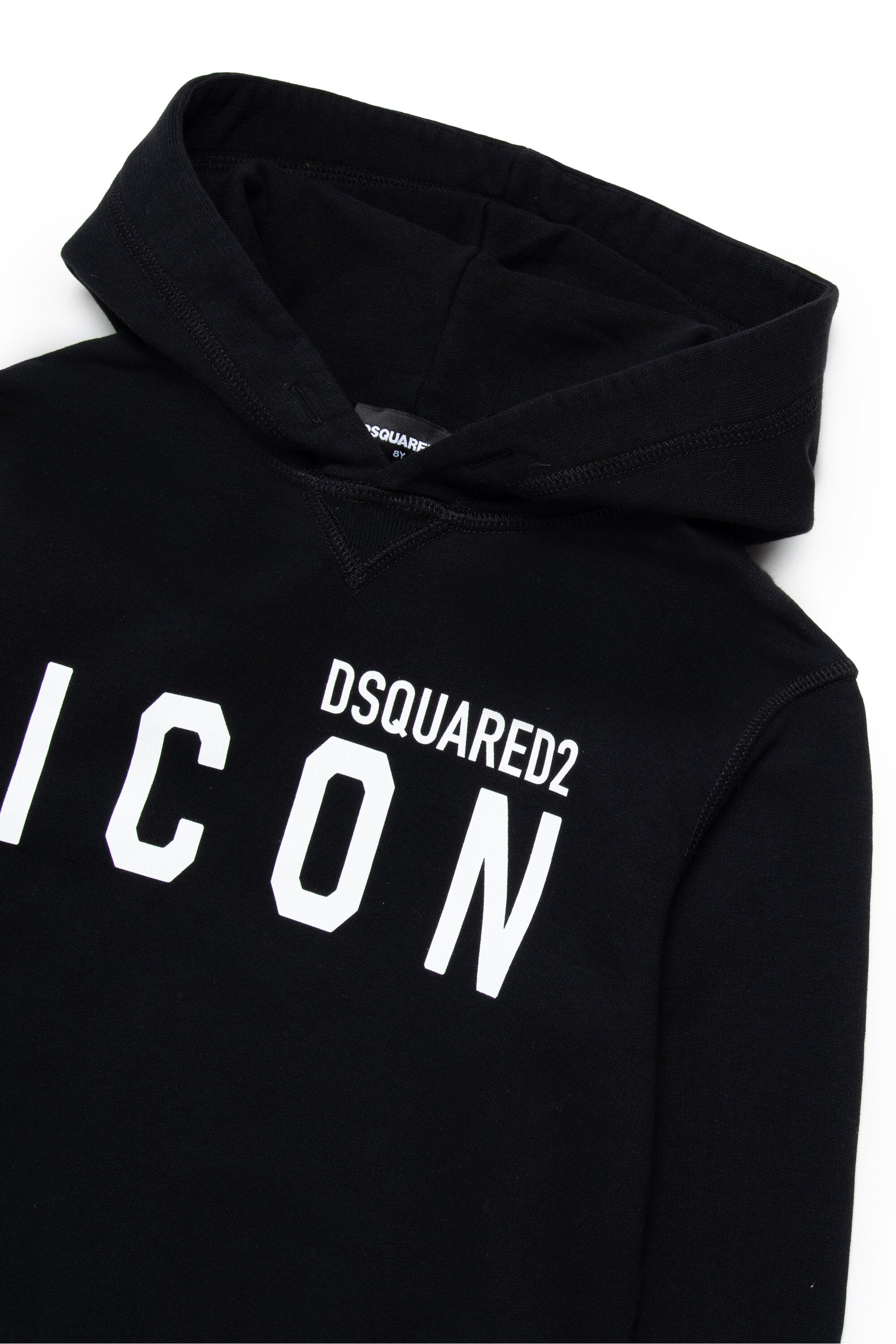 Sudadera con capucha en algodón con logotipo Icon