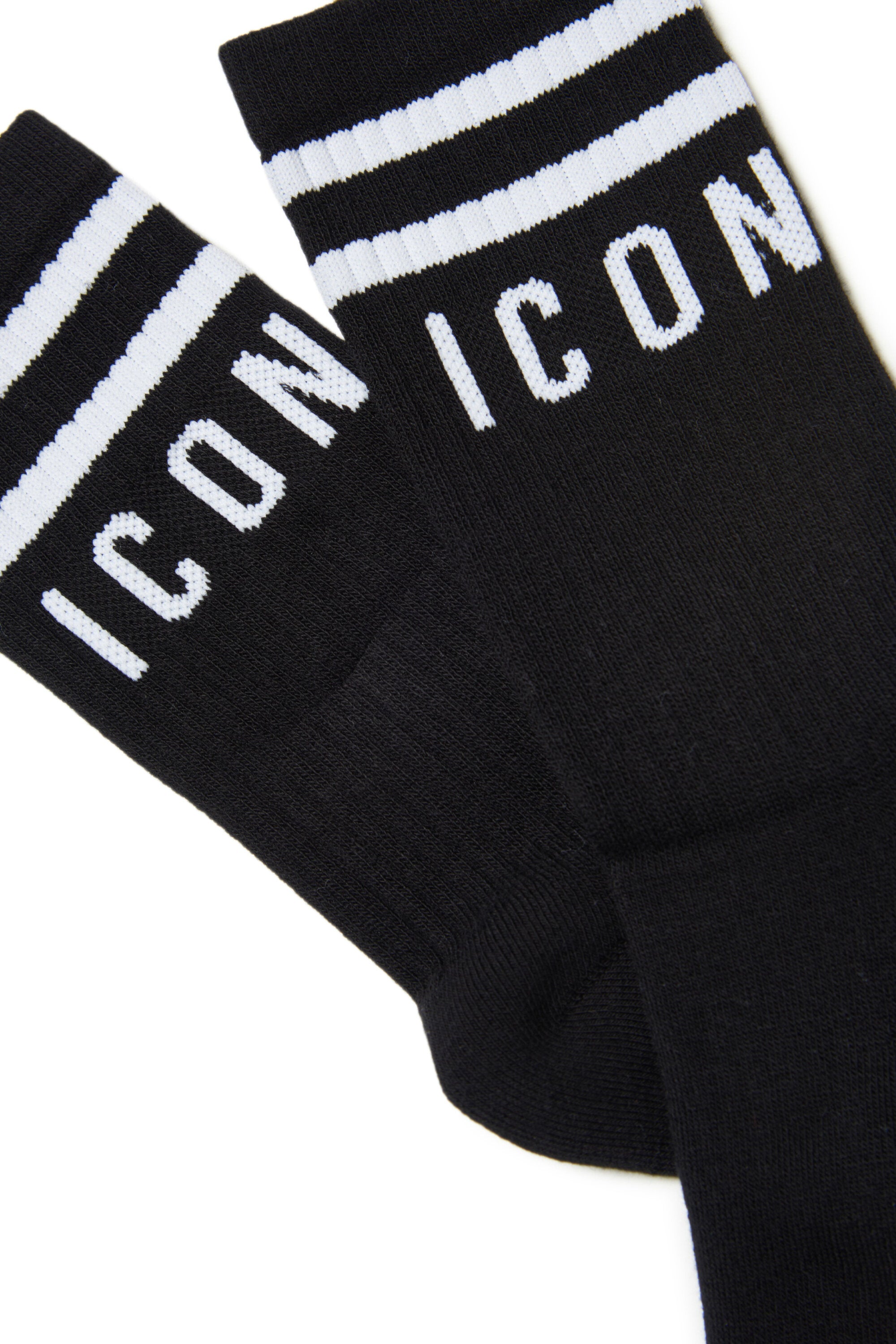 Calcetines negros con logotipo Icon