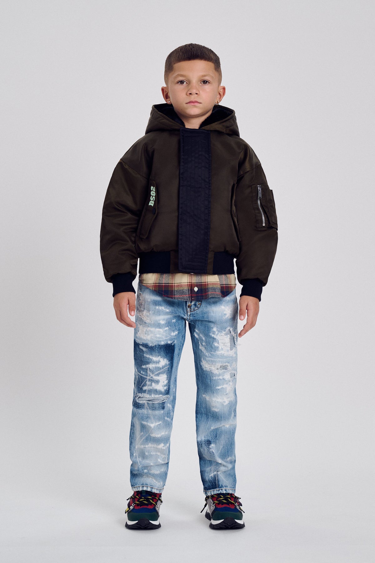 Jeans corte recto lavado azul claro - 642