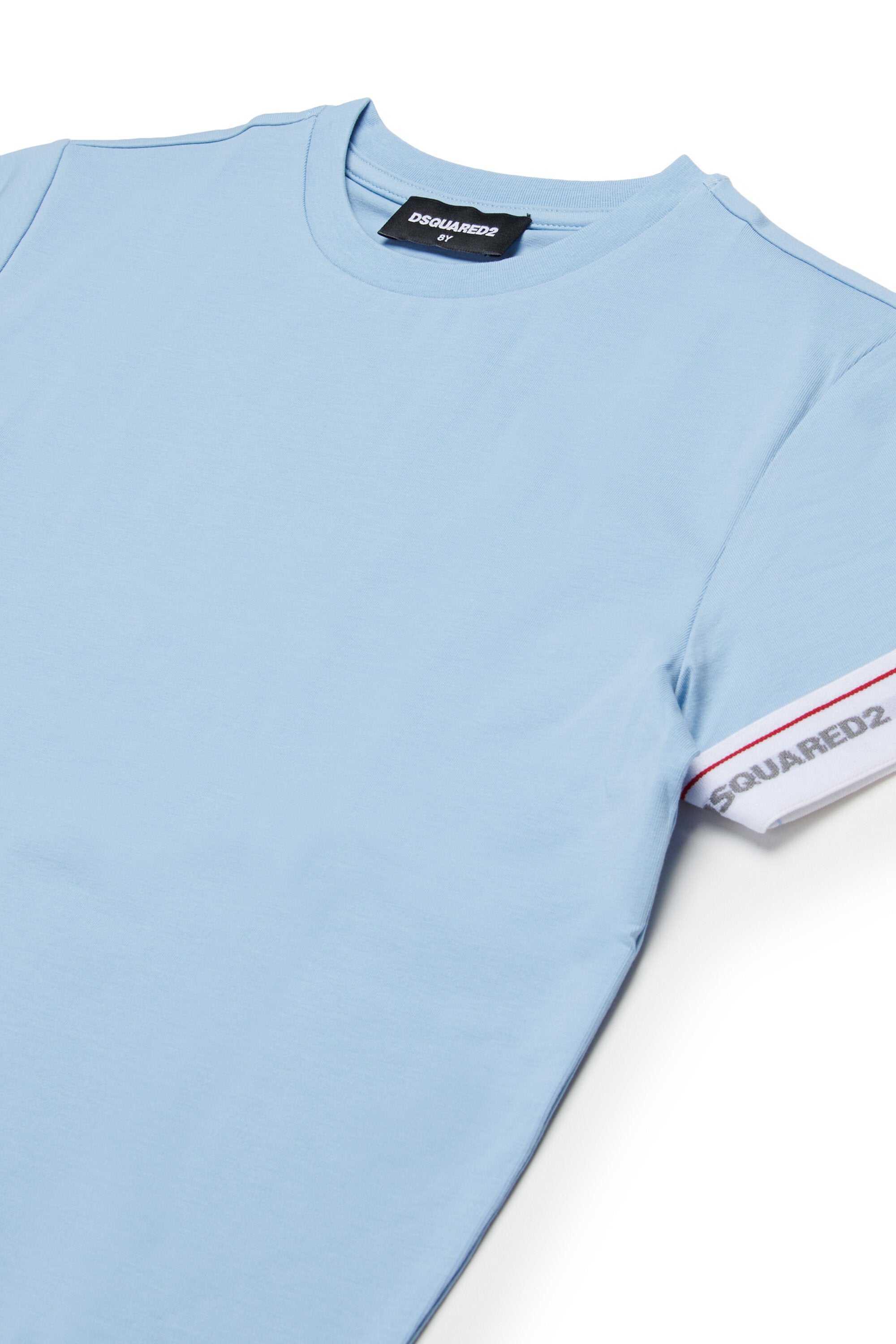 Camiseta con banda elástica y logotipo