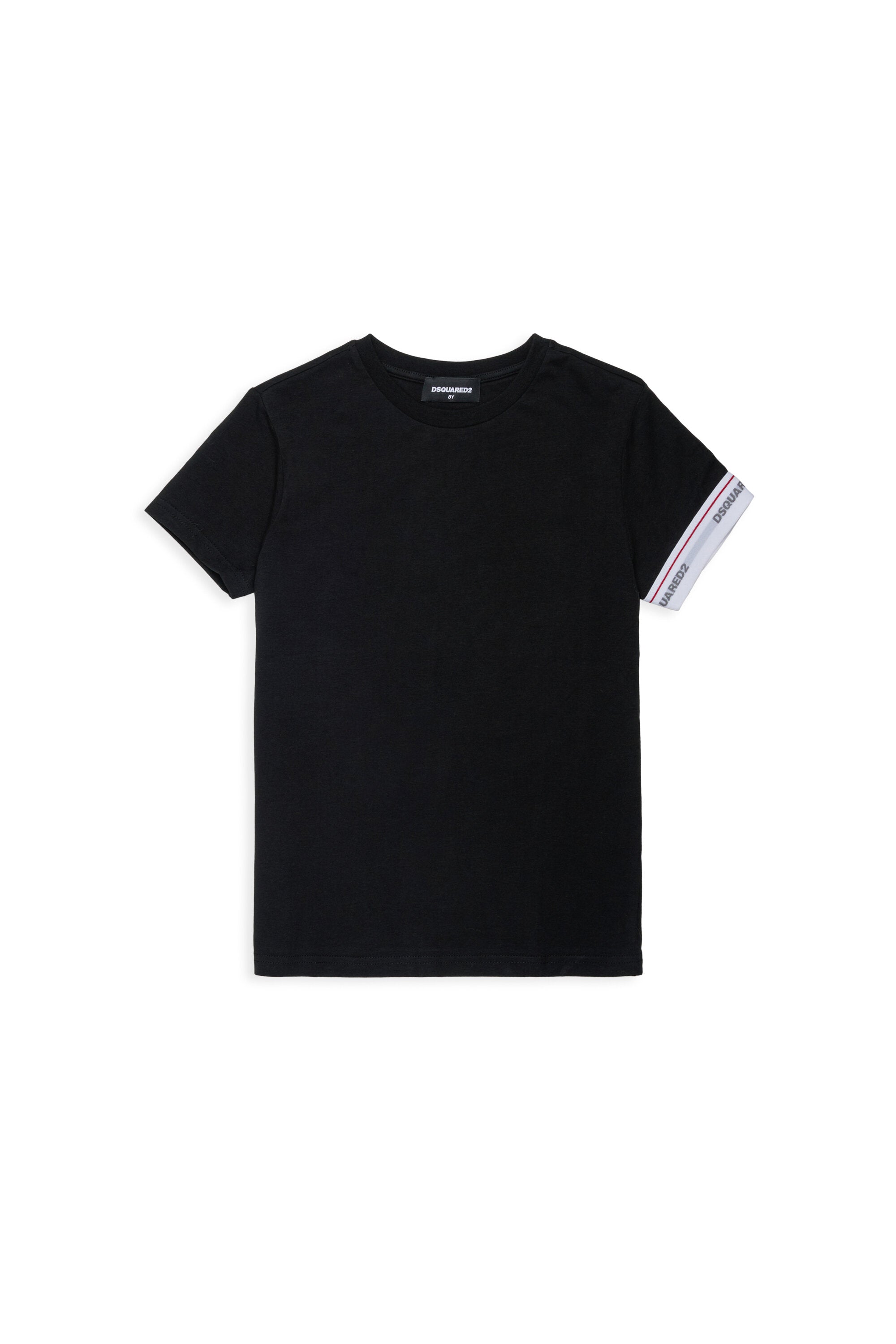 Camiseta con banda elástica y logotipo