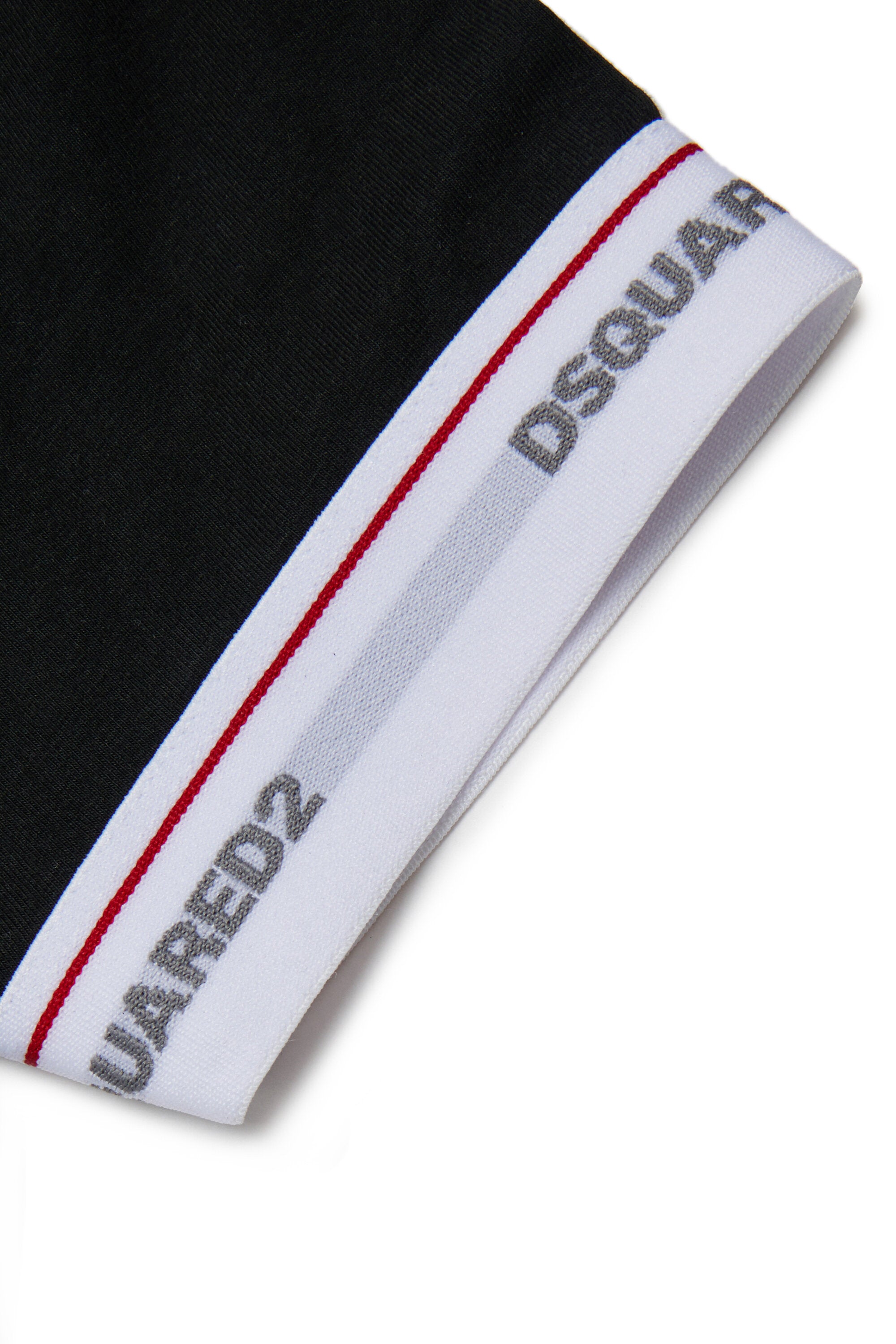 Camiseta con banda elástica y logotipo
