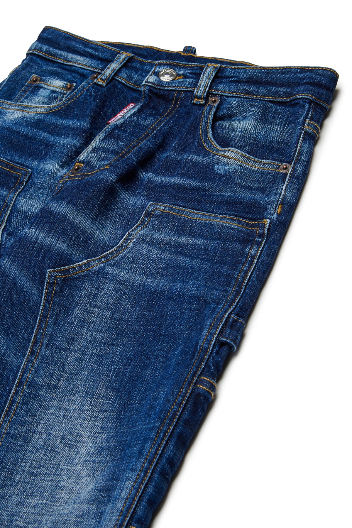 Straight jeans in medium blue wash - Loose