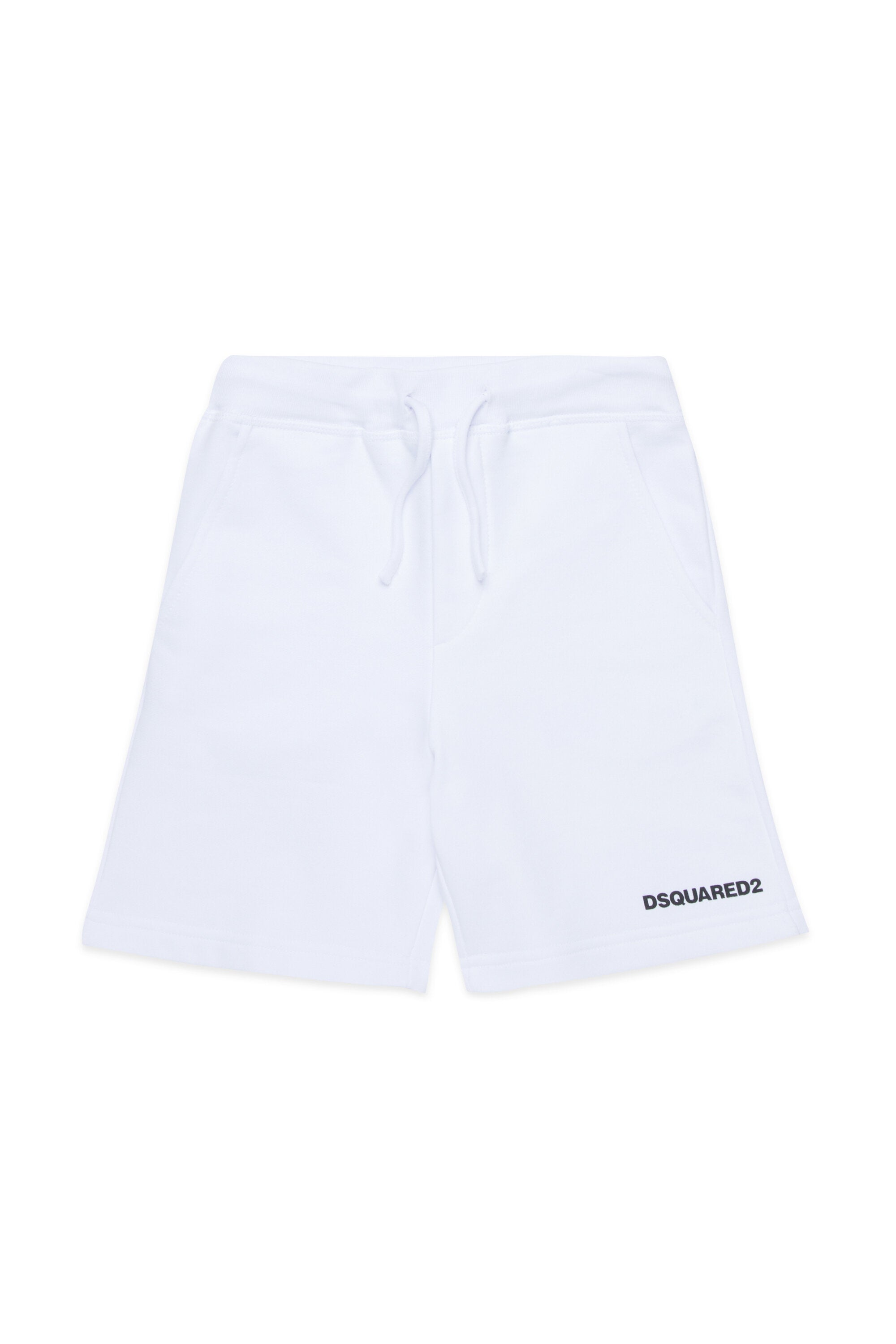 Pantalones cortos de felpa con marca