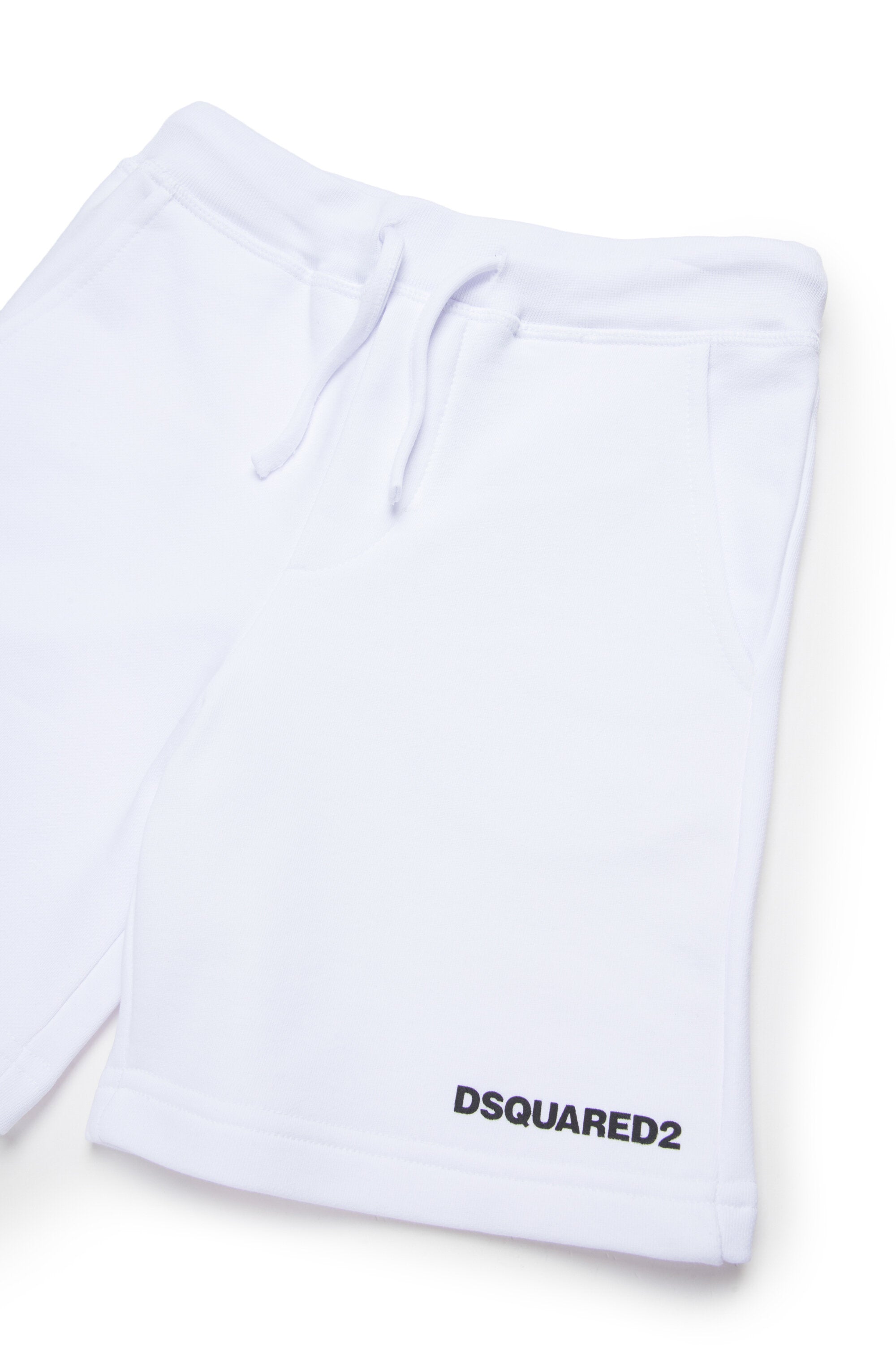 Pantalones cortos de felpa con marca