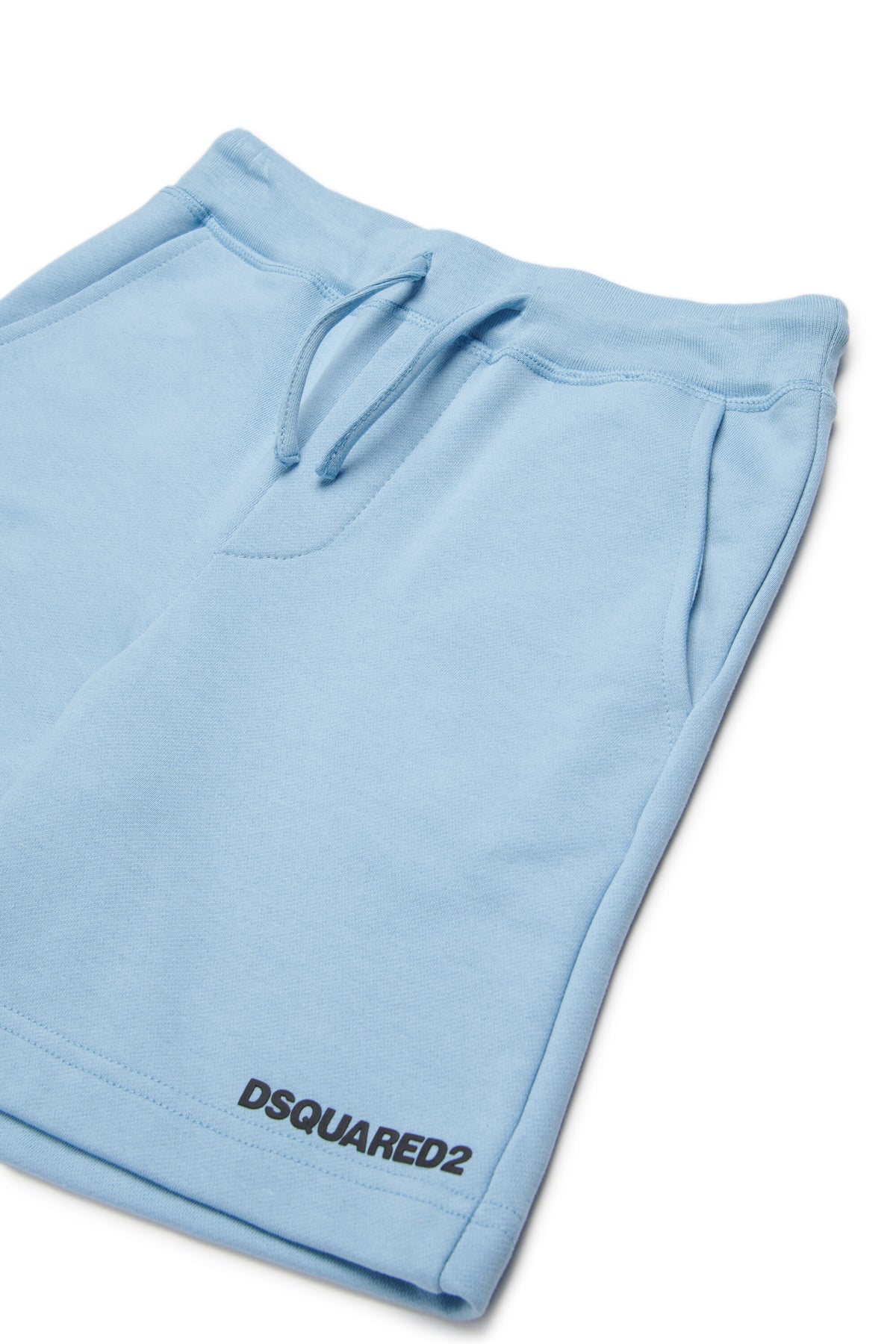 Pantalones cortos de felpa con marca