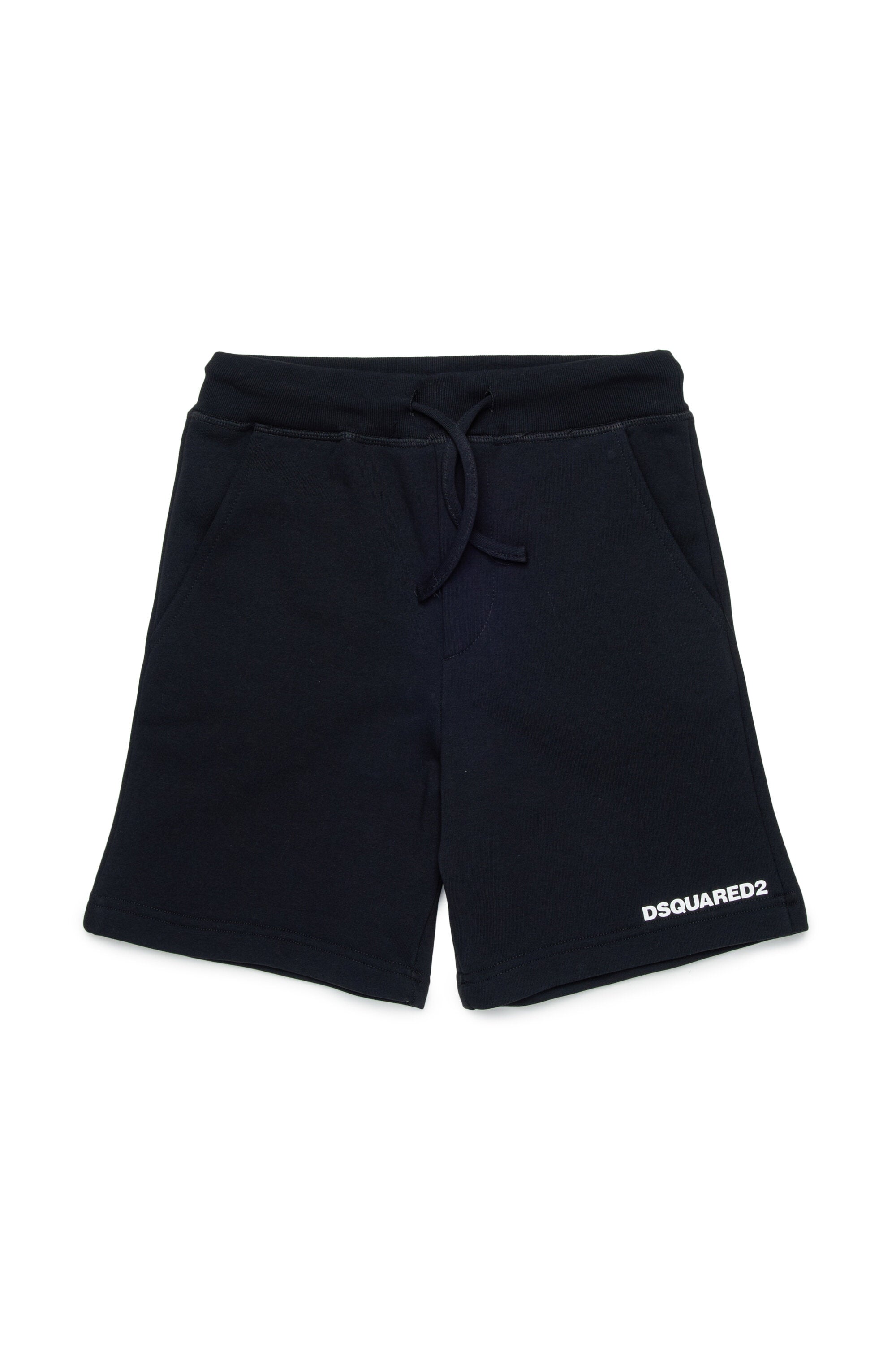 Pantalones cortos de felpa con marca