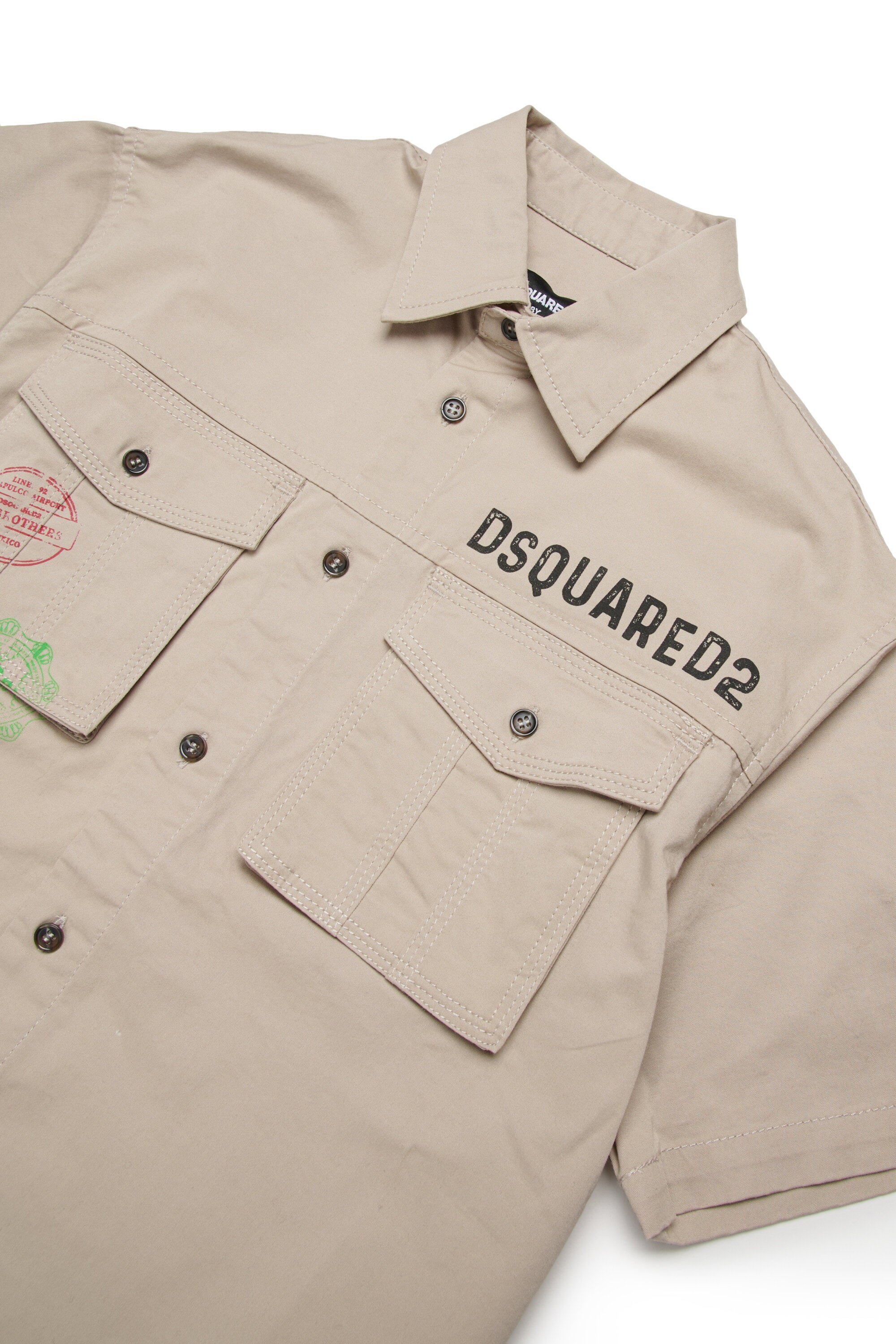 Camisa de manga corta con diseño Passport