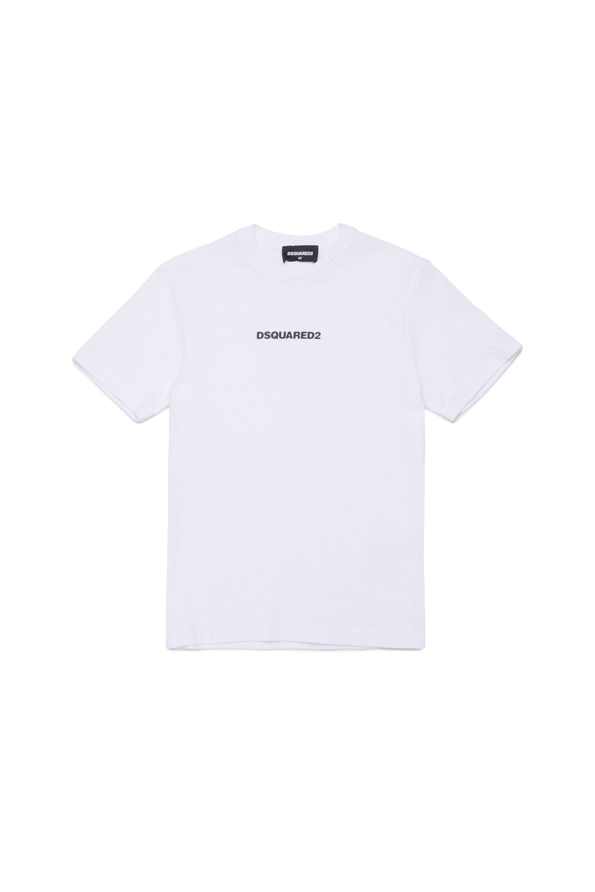 T-shirt with rubber effect logo
