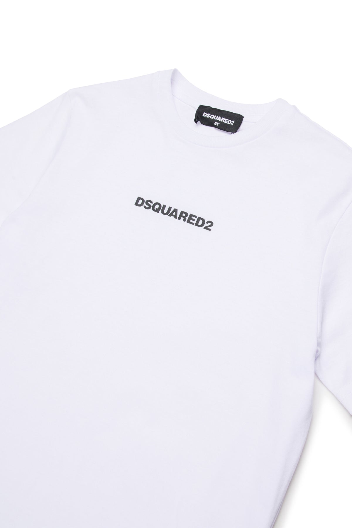 T-shirt with rubber effect logo