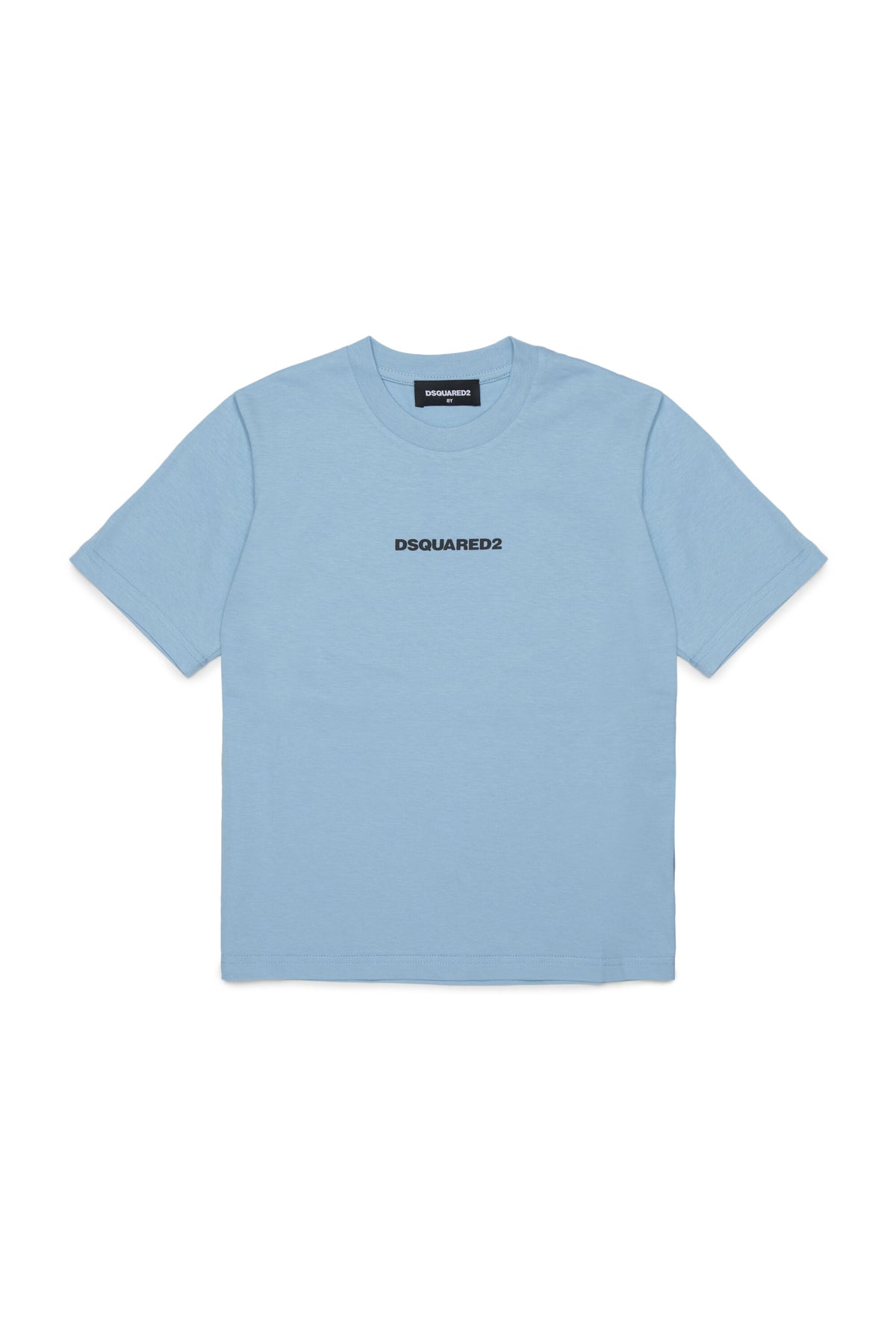 T-shirt with rubber effect logo