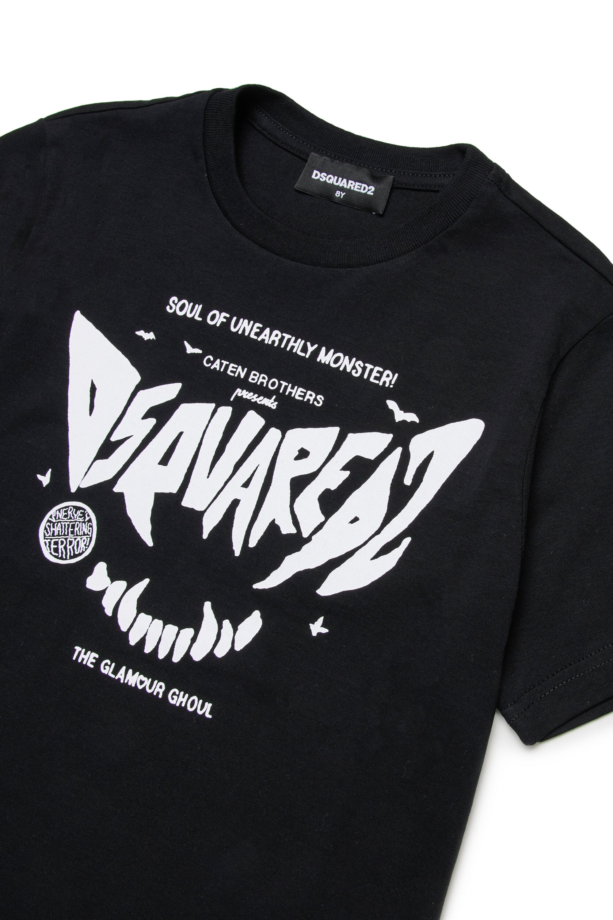 Camiseta de jersey con estampado de terror