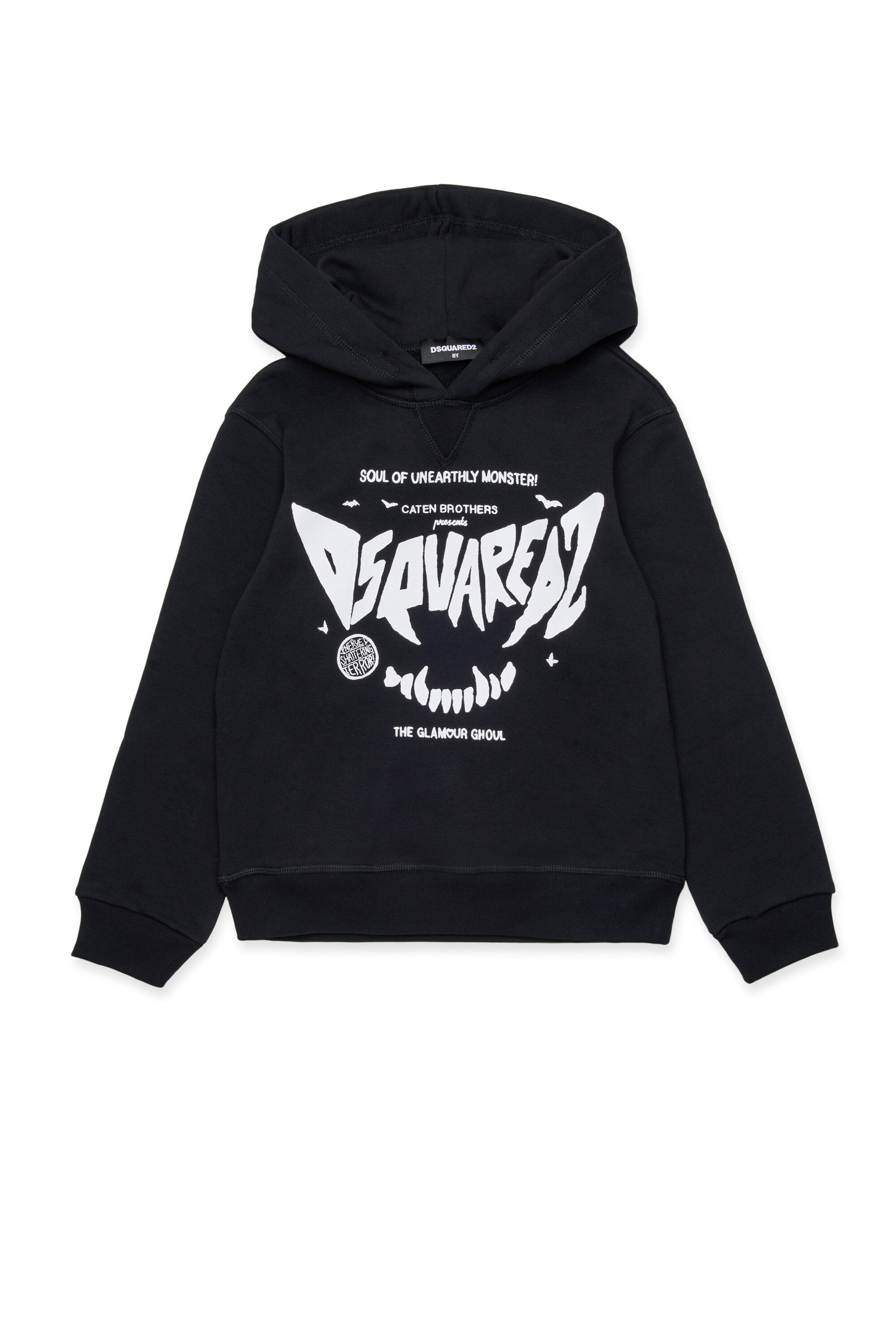 Sudadera con capucha y estampado de terror