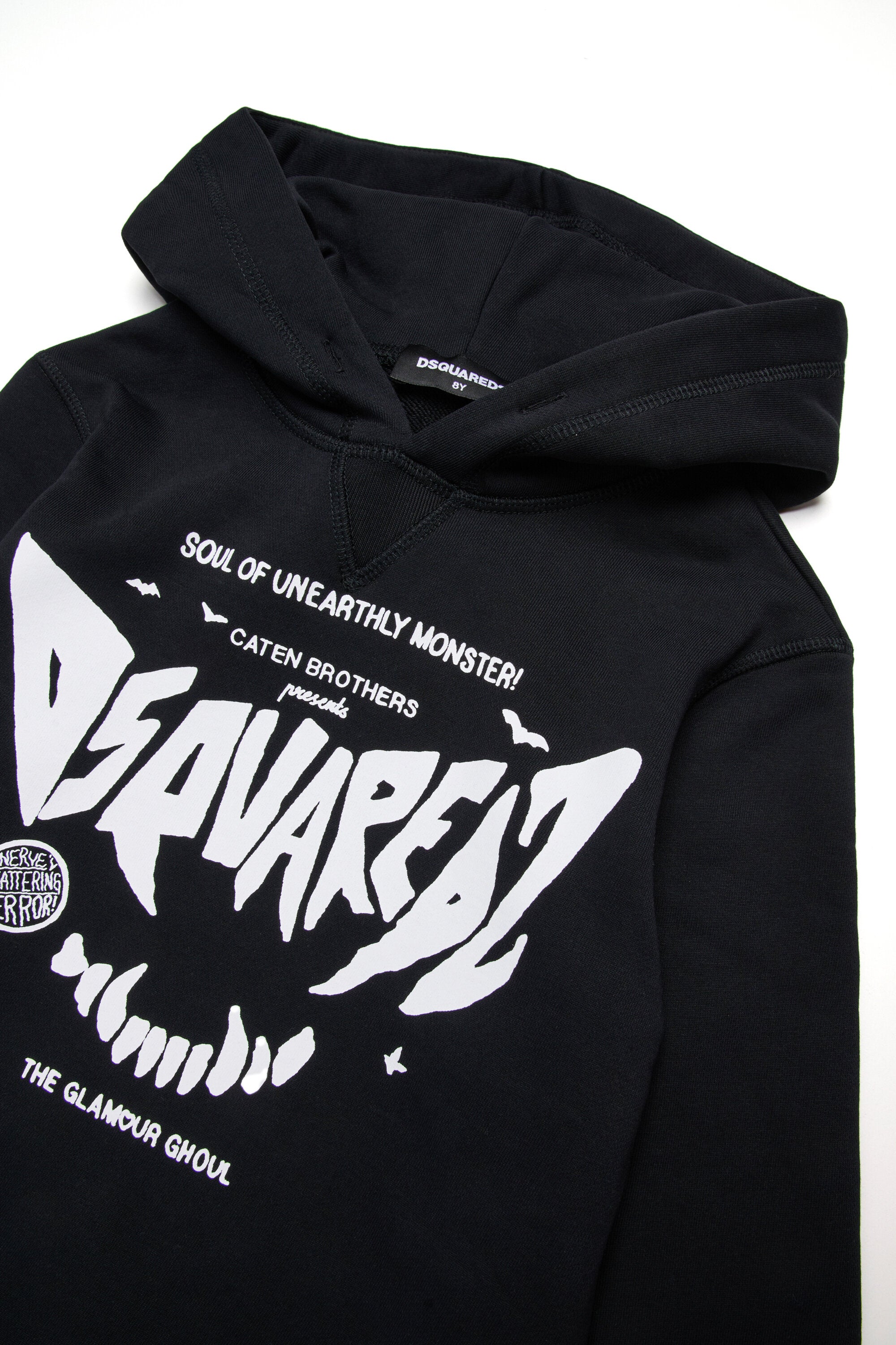 Sudadera con capucha y estampado de terror