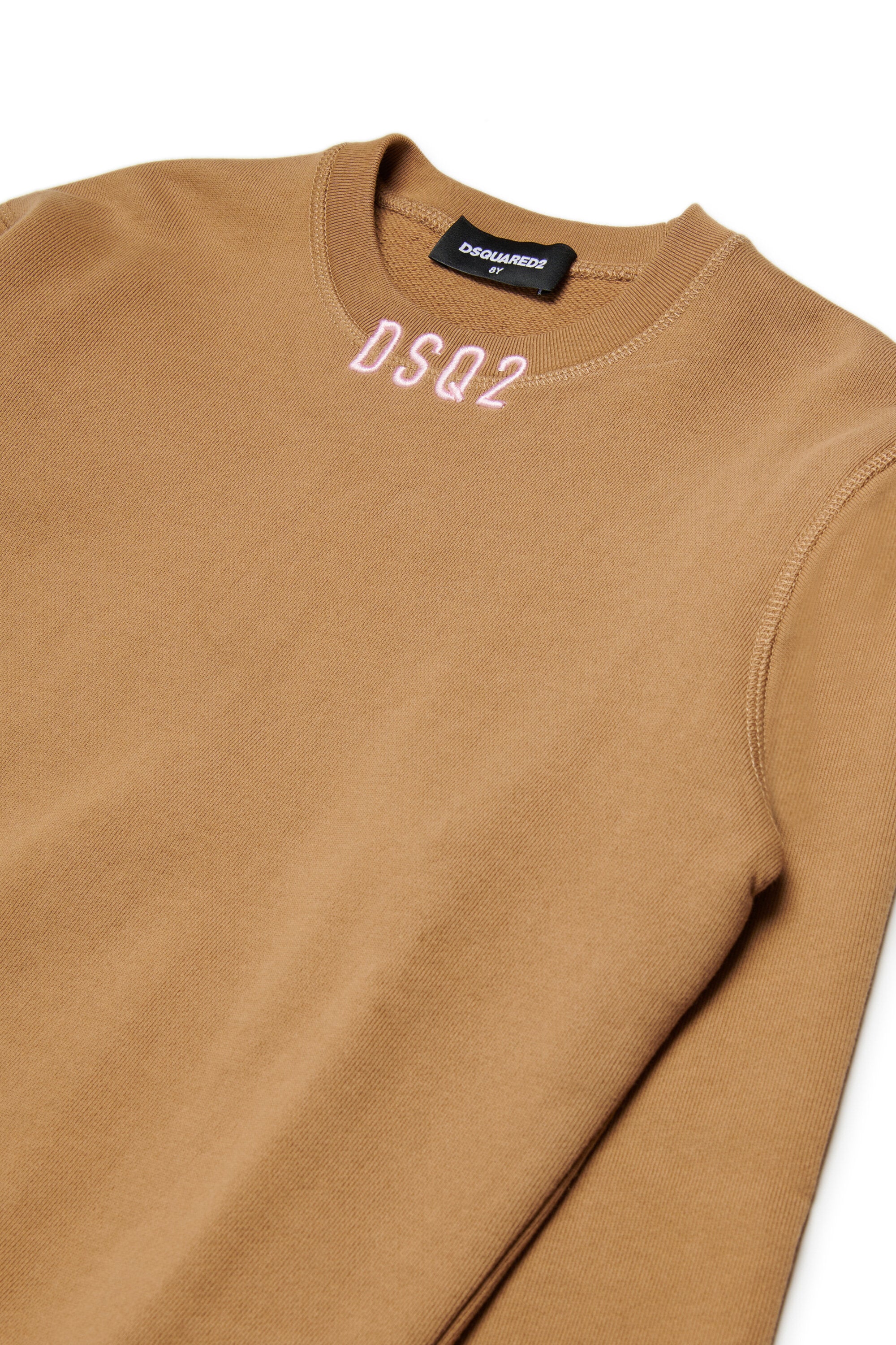 Sudadera de cuello redondo con logotipo bordado