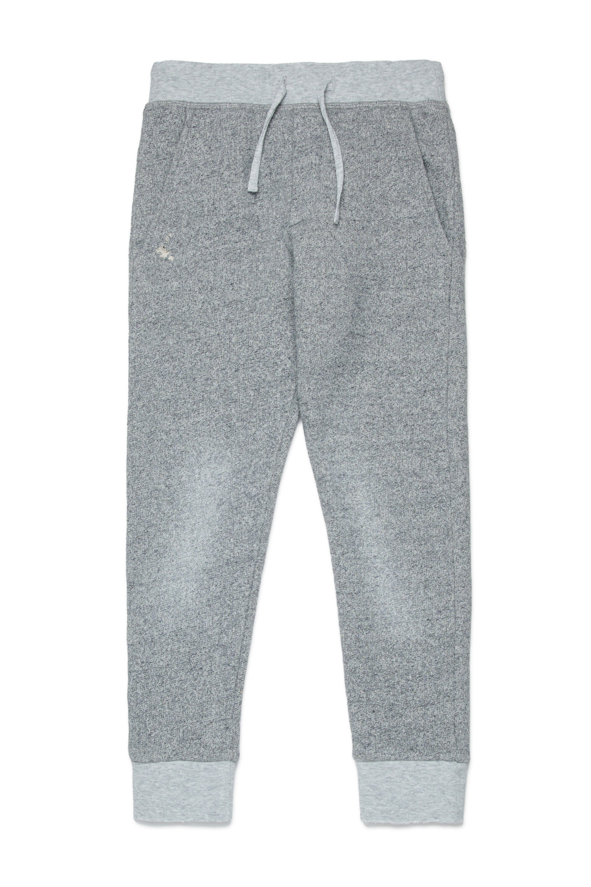 Pantalón jogger polar con efecto arruinado