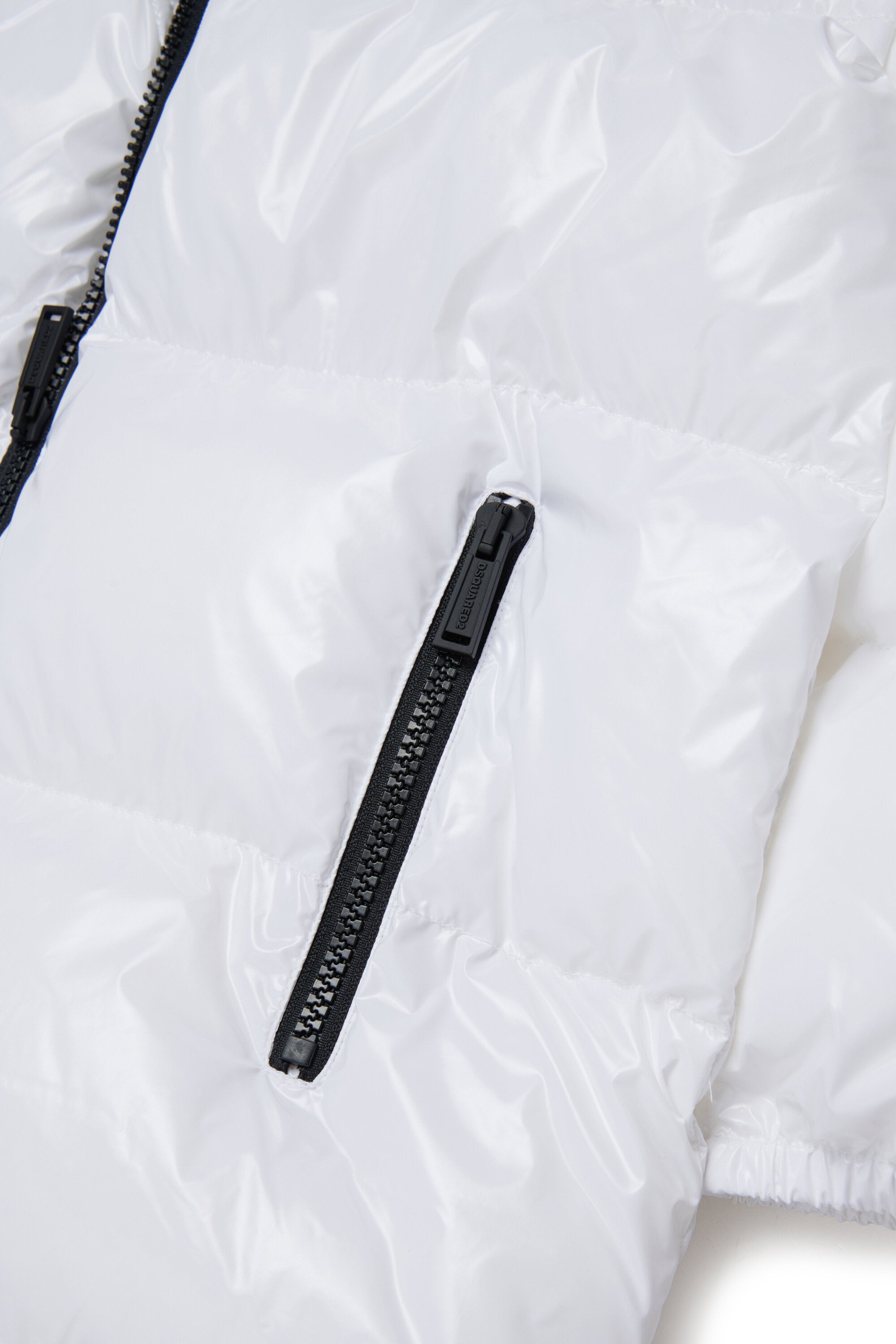 Chaqueta larga acolchada con logotipo Maple Leaf