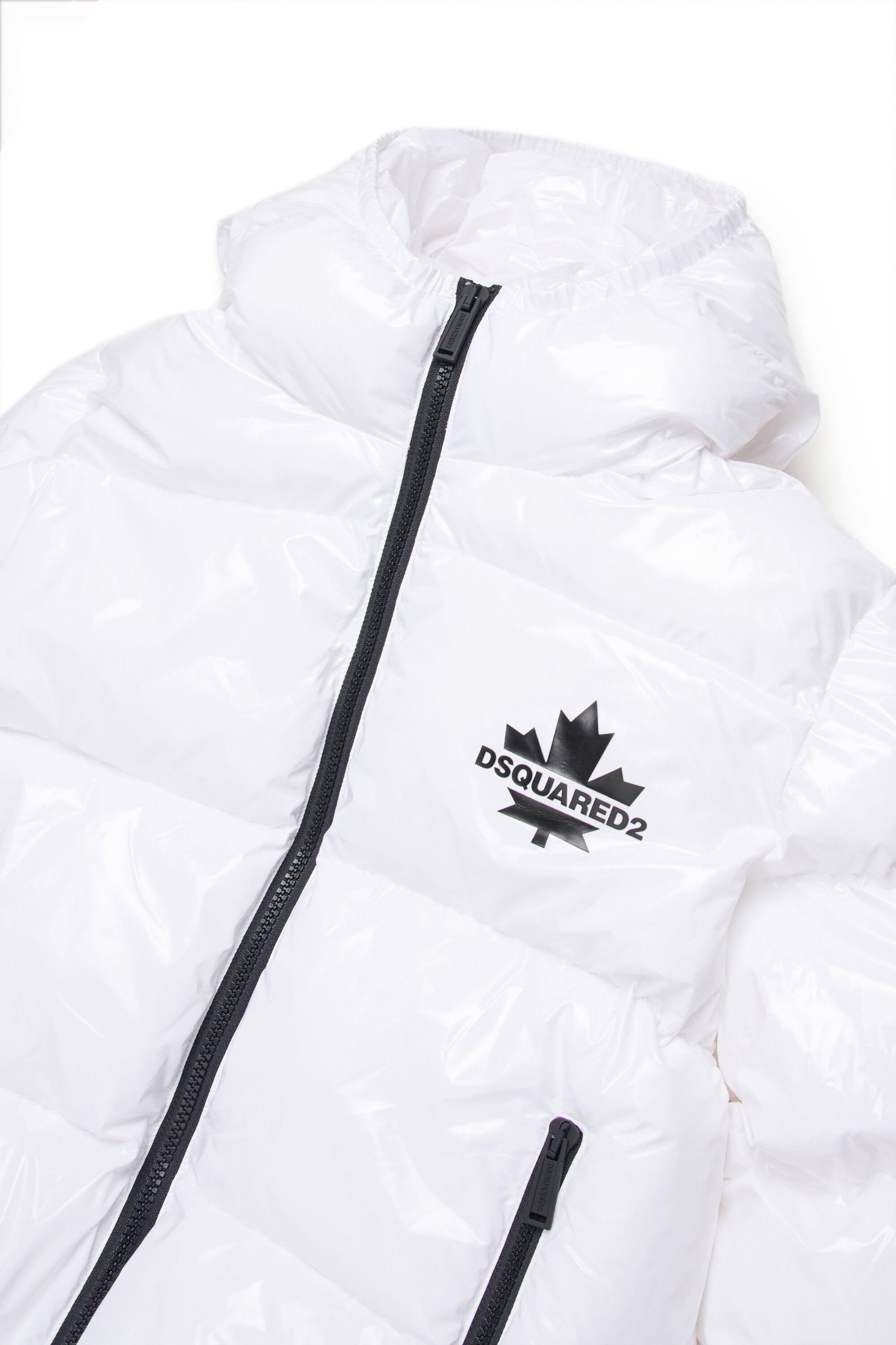 Chaqueta corta acolchada con logotipo Maple Leaf