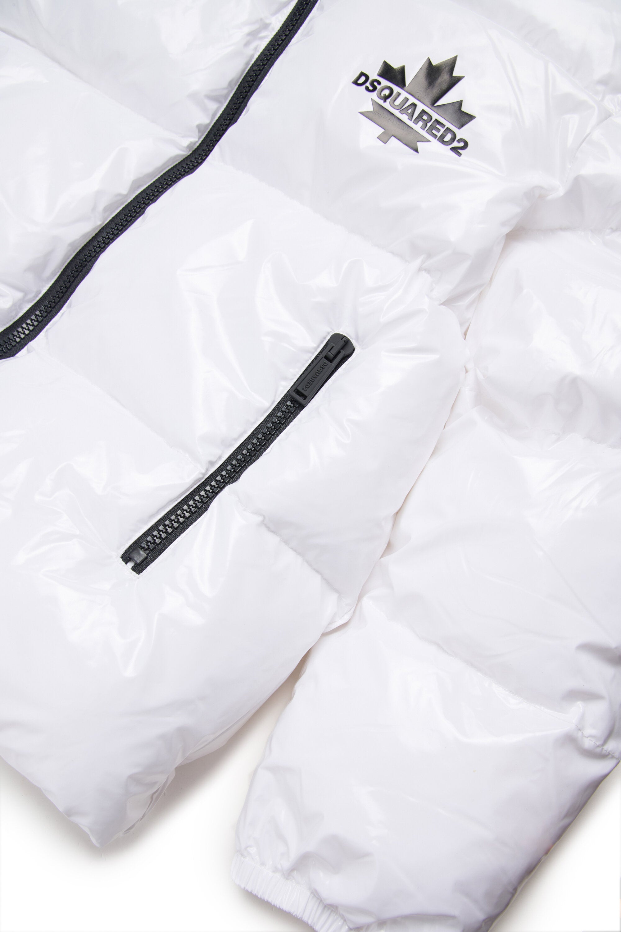 Chaqueta corta acolchada con logotipo Maple Leaf