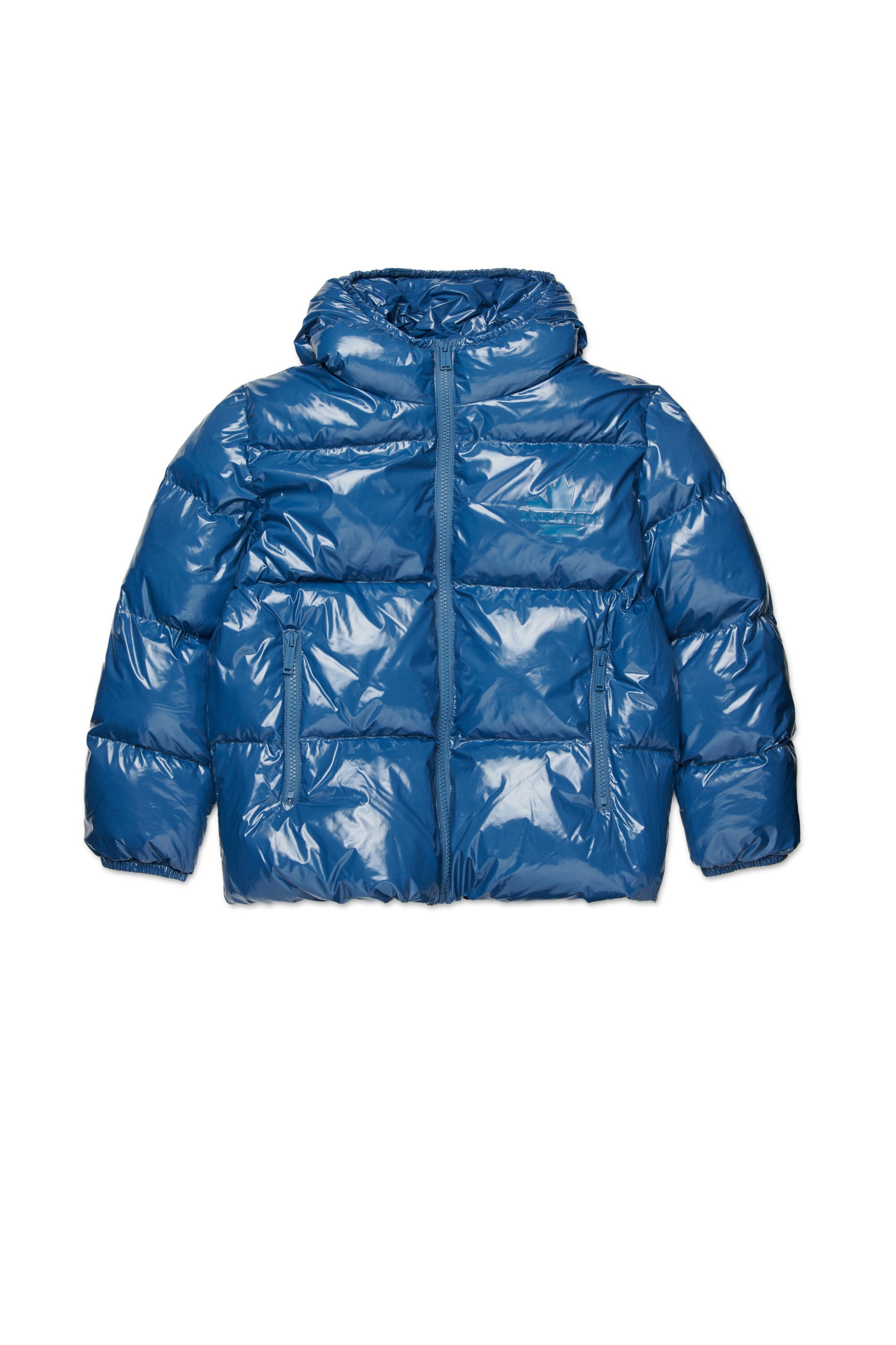 Short padded jacket with logo Maple Leaf