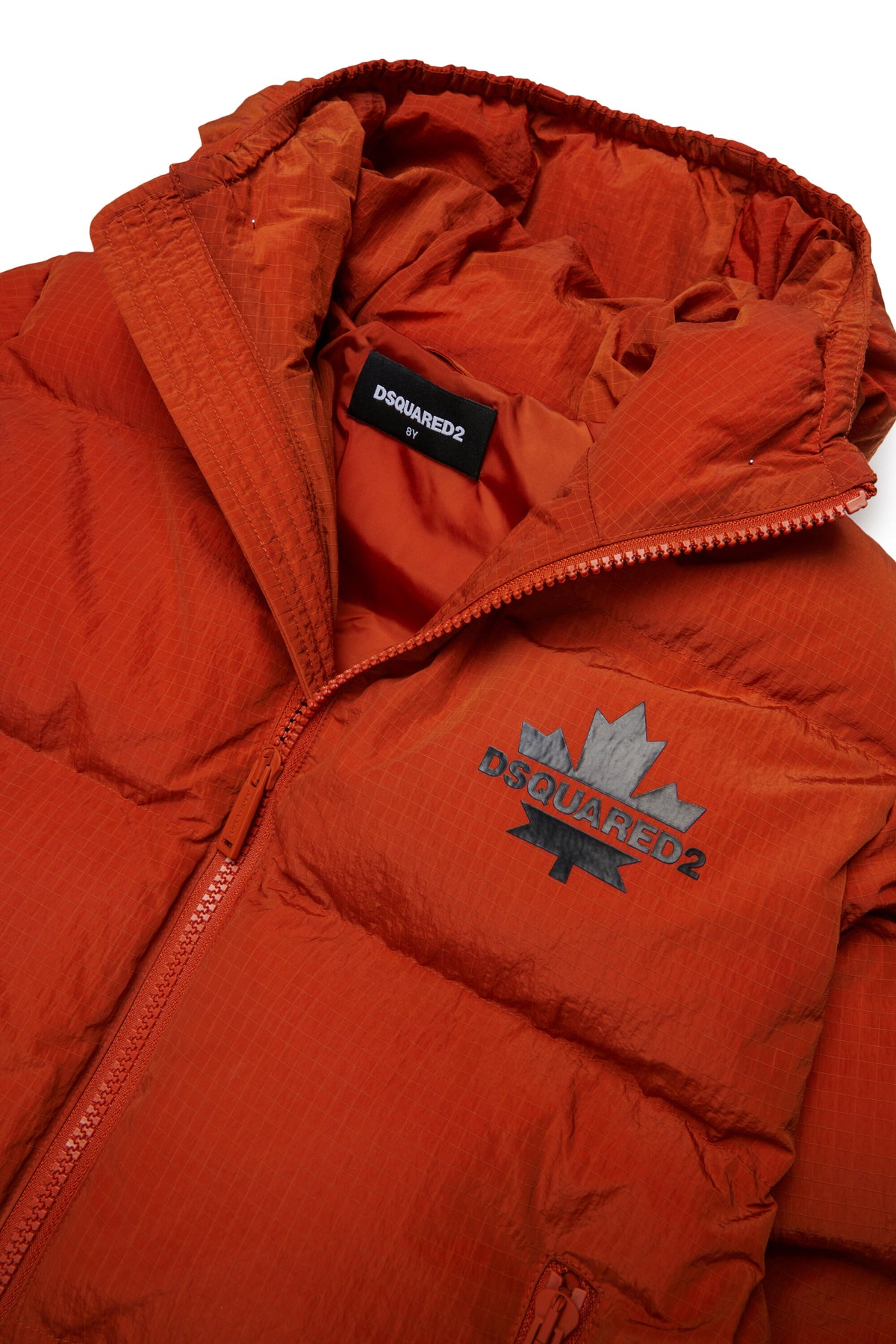 Chaqueta acolchada con logo estampado