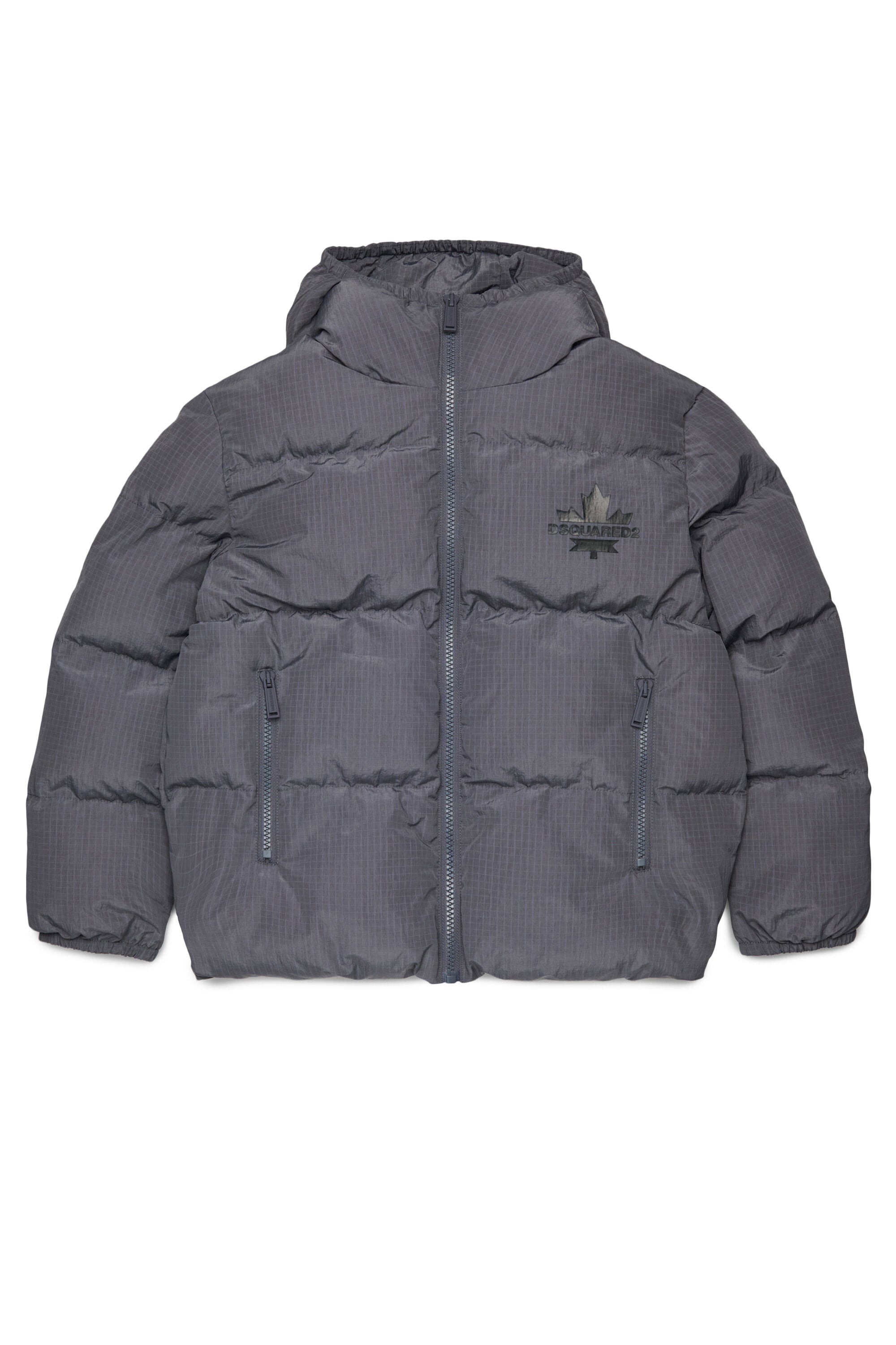 Chaqueta acolchada con logo estampado