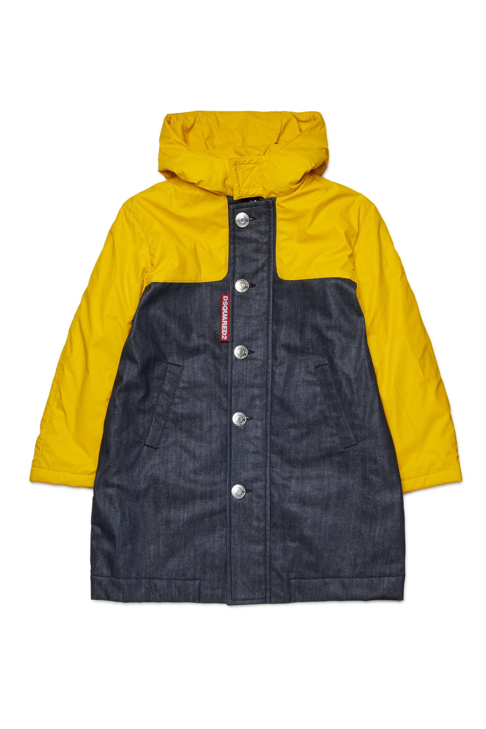 Gabardina impermeable Colorblock