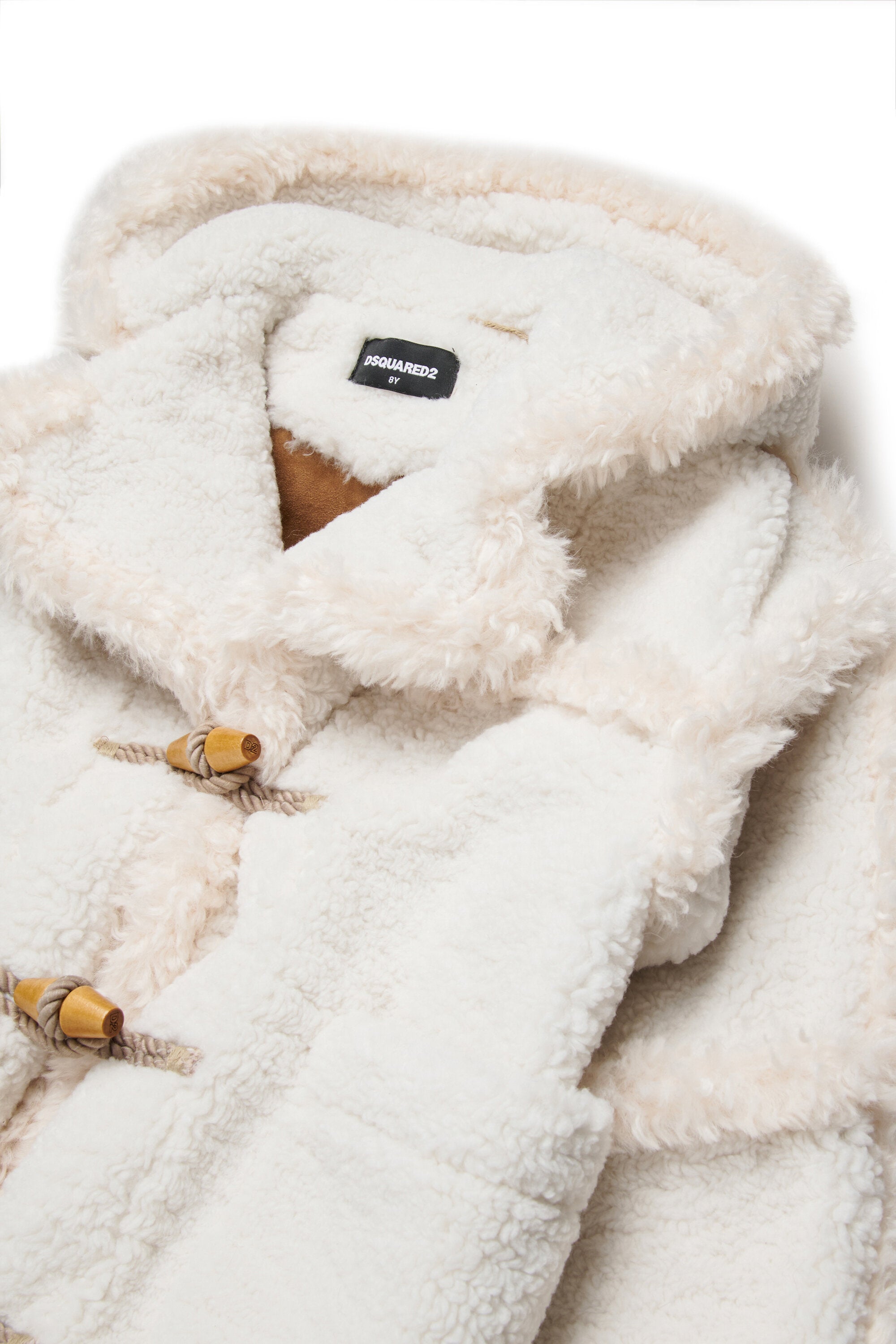 Chaqueta de lana con efecto cizalla