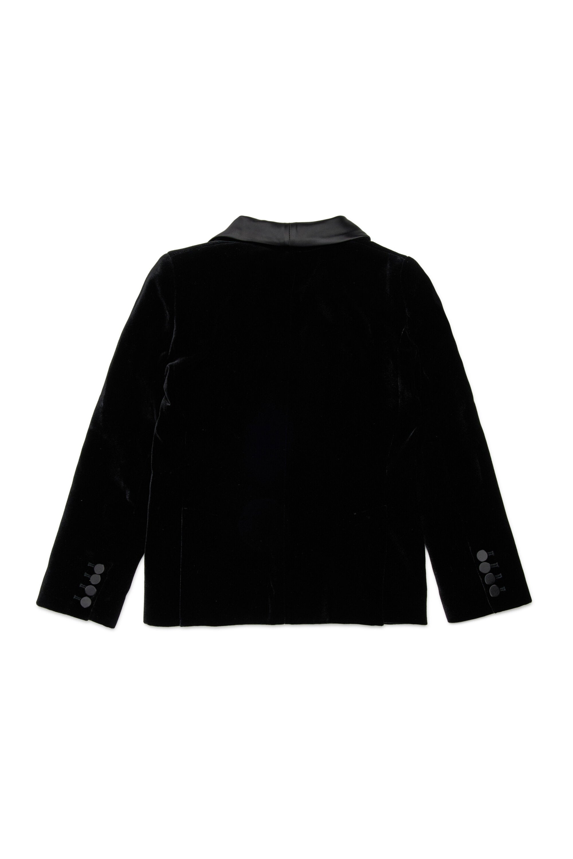 Velvet blazer jacket with D2 plaque