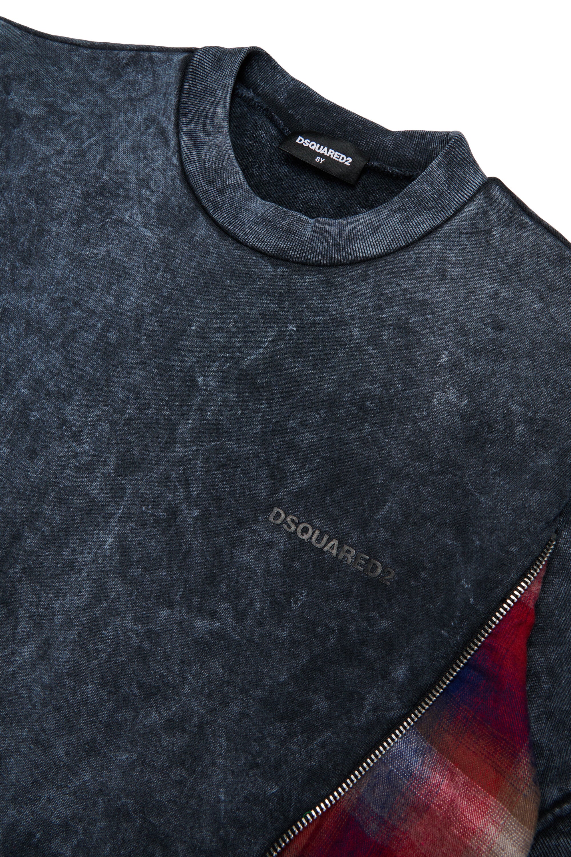 Maxivestido sudadera efecto jaspeado