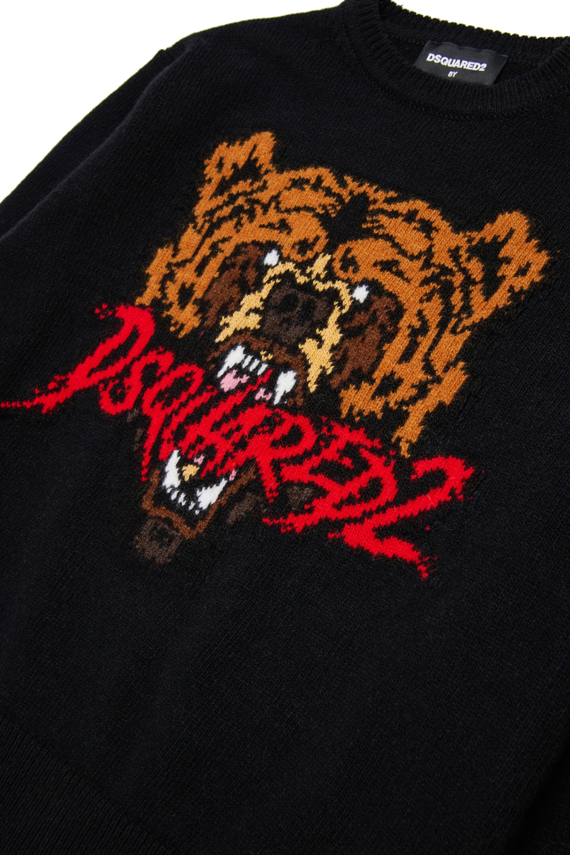 Wool blend pullover with Bear graphics