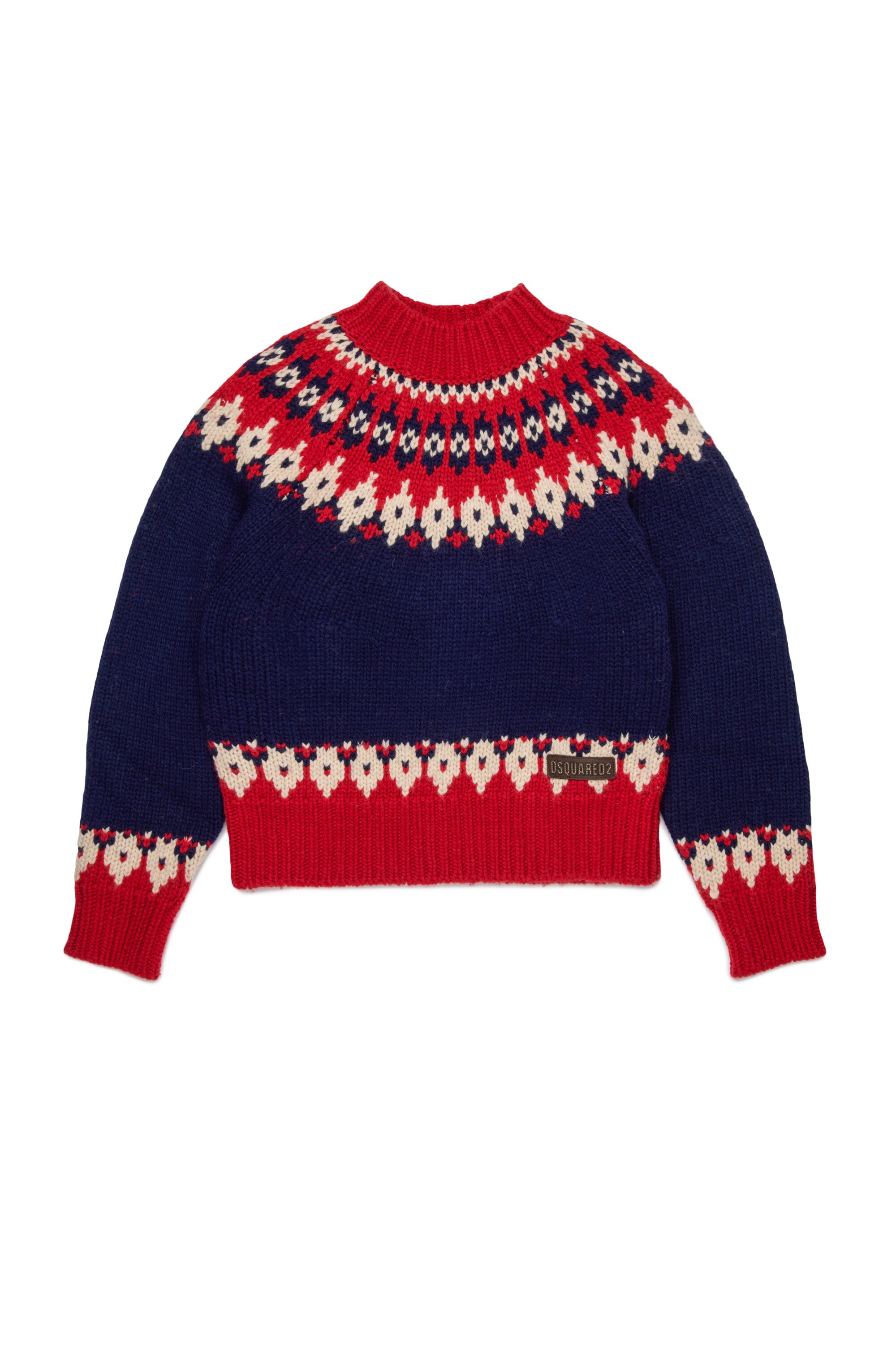 Norwegian wool blend turtleneck pullover