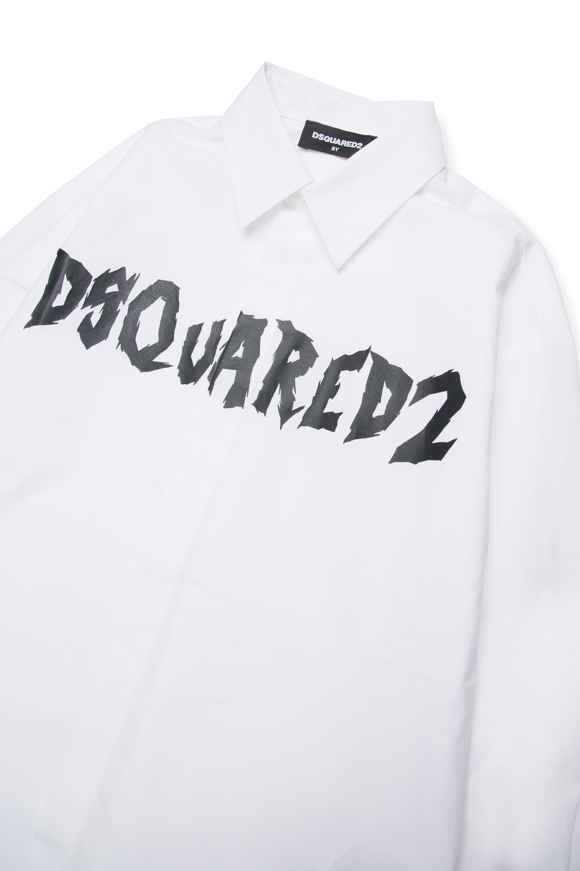 Camisa de popelina con logotipo brillante