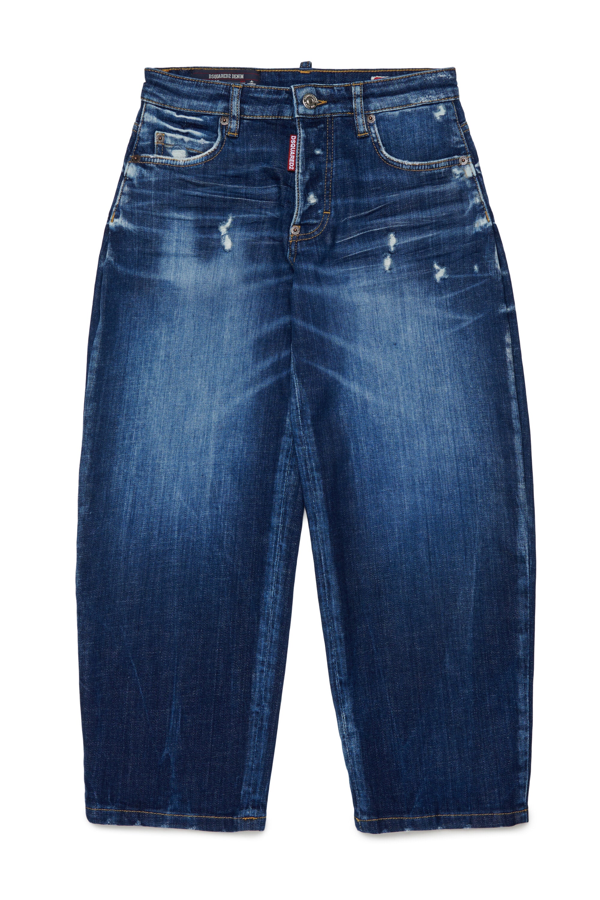 Jeans corte relajado lavado azul medio - Amelia