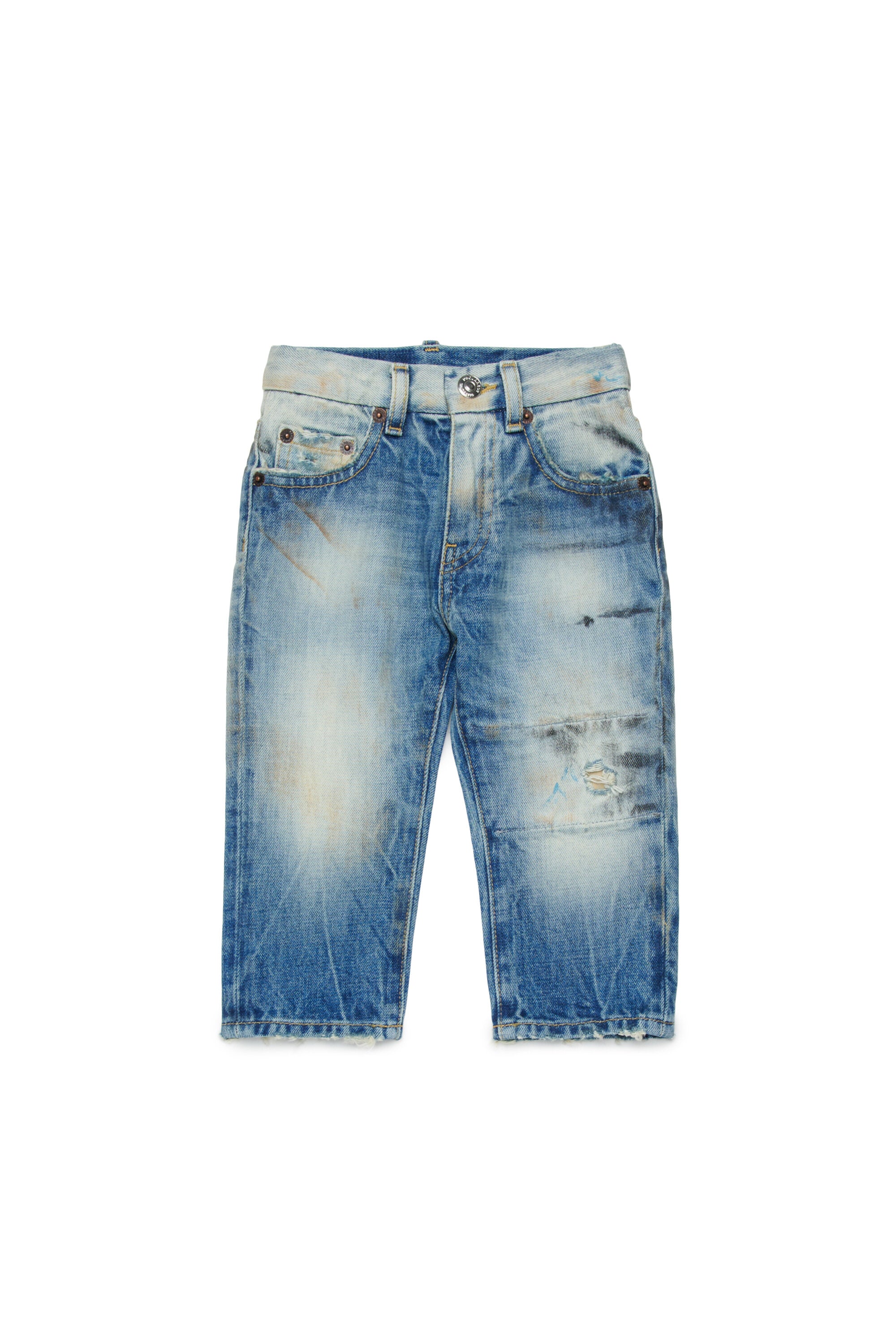 Jeans regular lavado azul claro