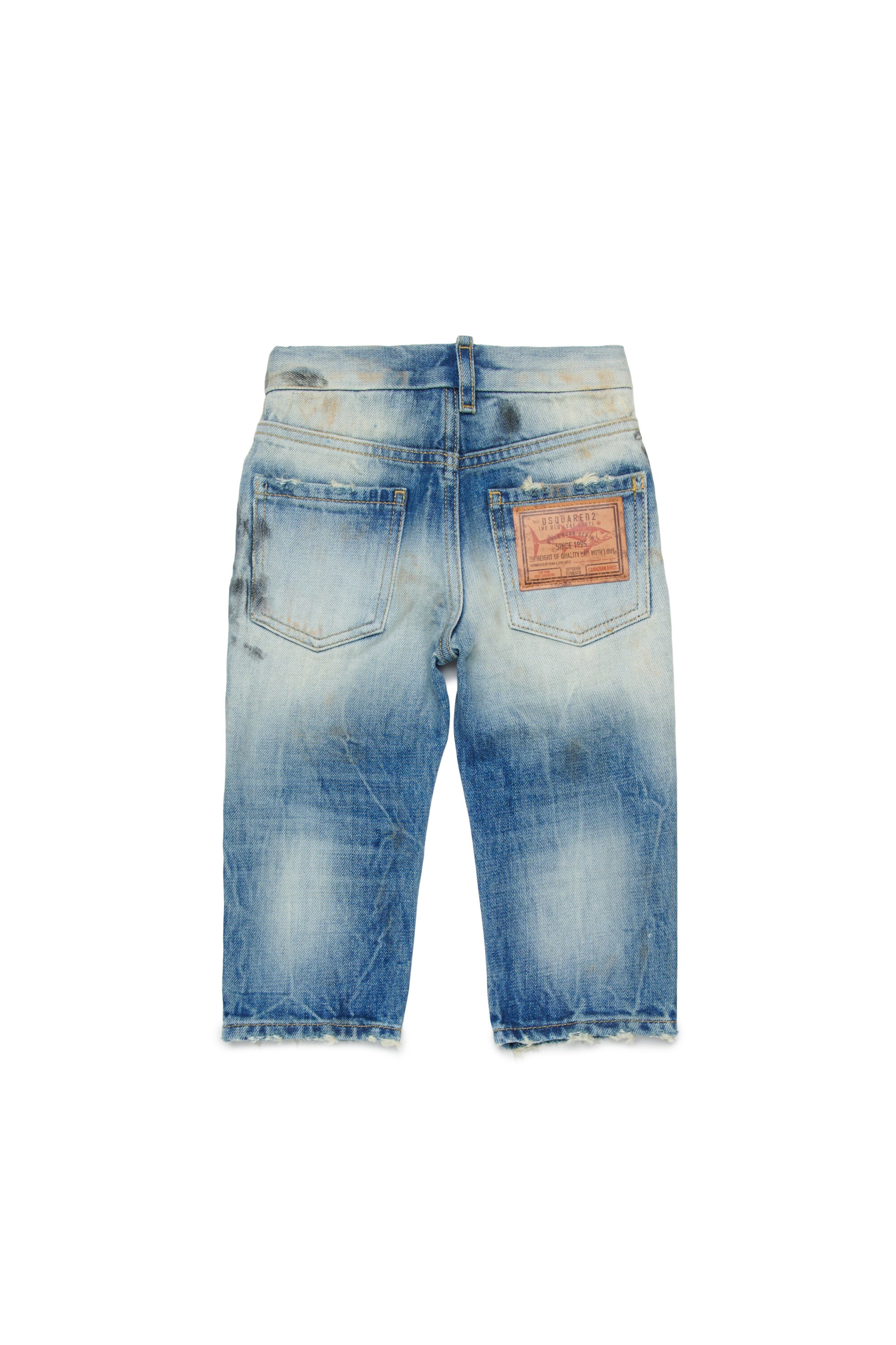 Jeans regular lavado azul claro
