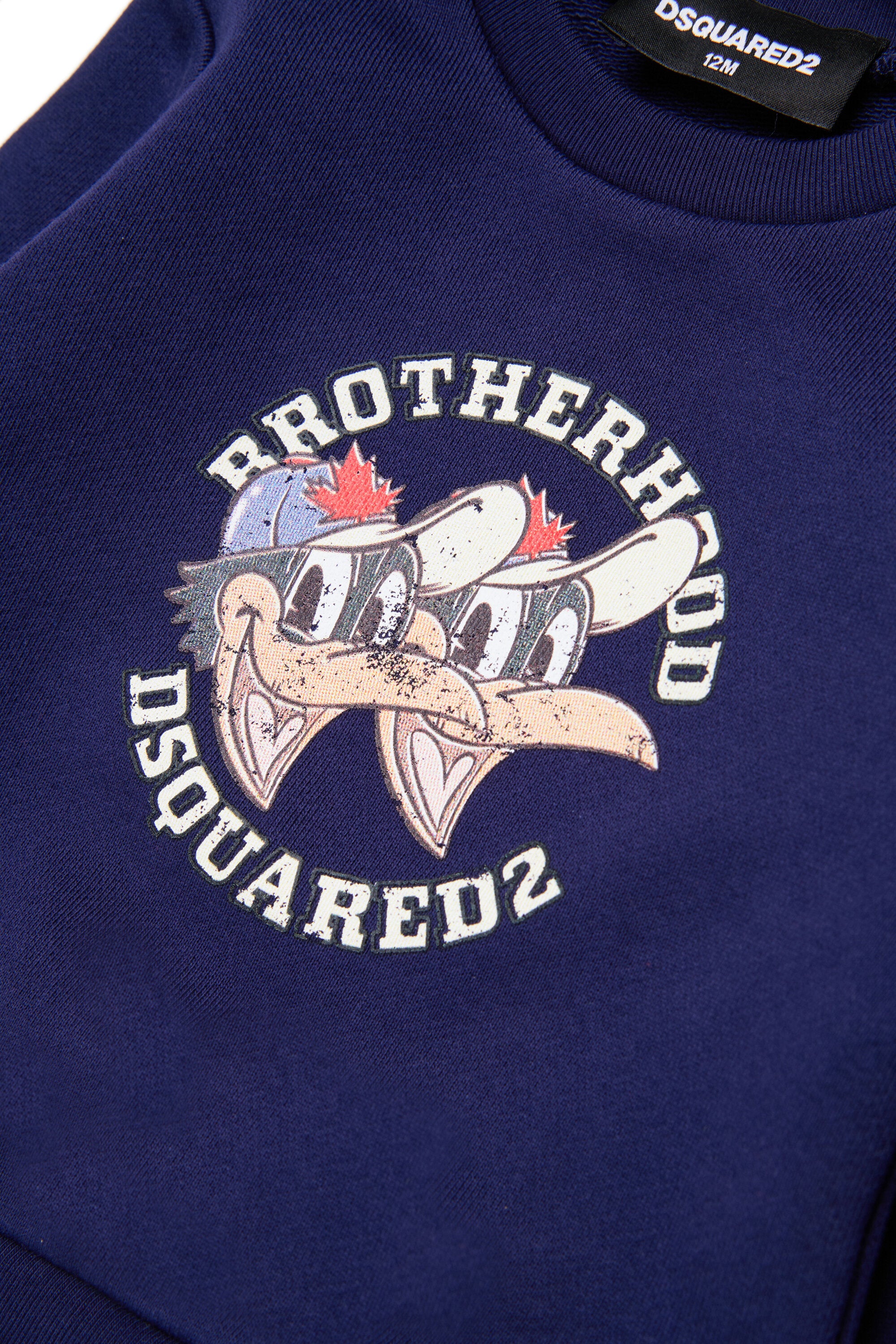 Sudadera de cuello redondo con estampado Brotherhood