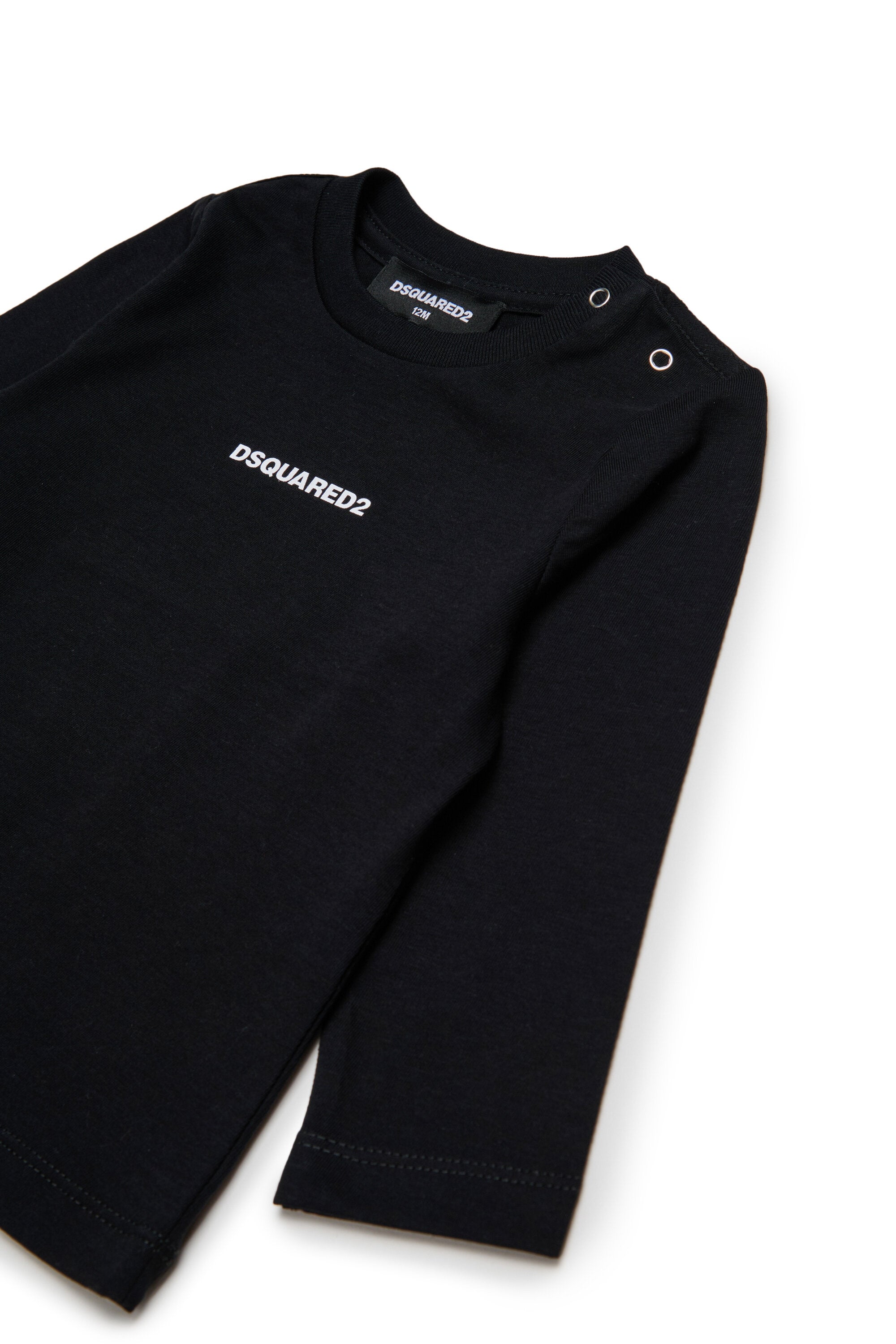 Camiseta de manga larga de jersey con logotipo