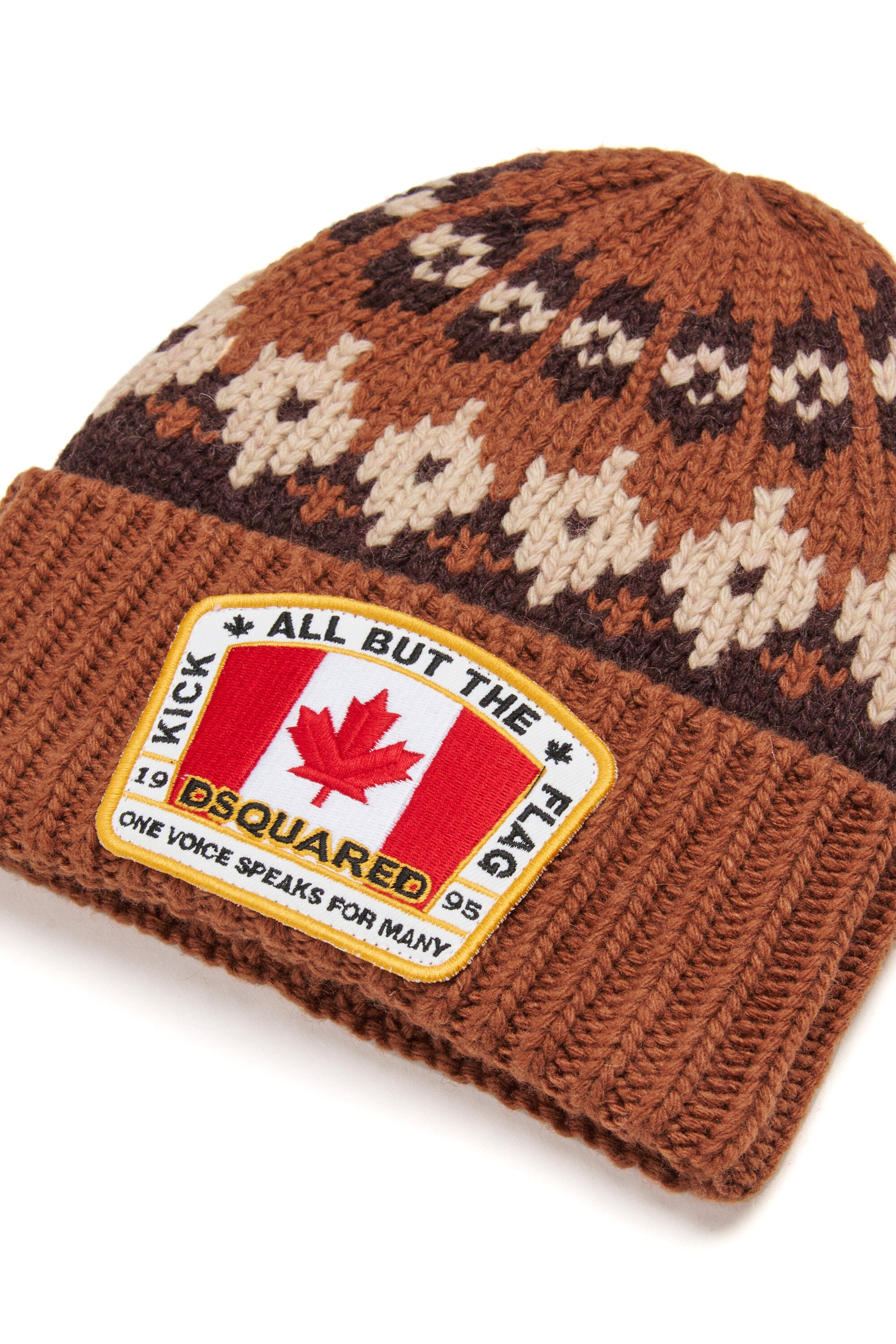 gorro noruego de mezcla de lana