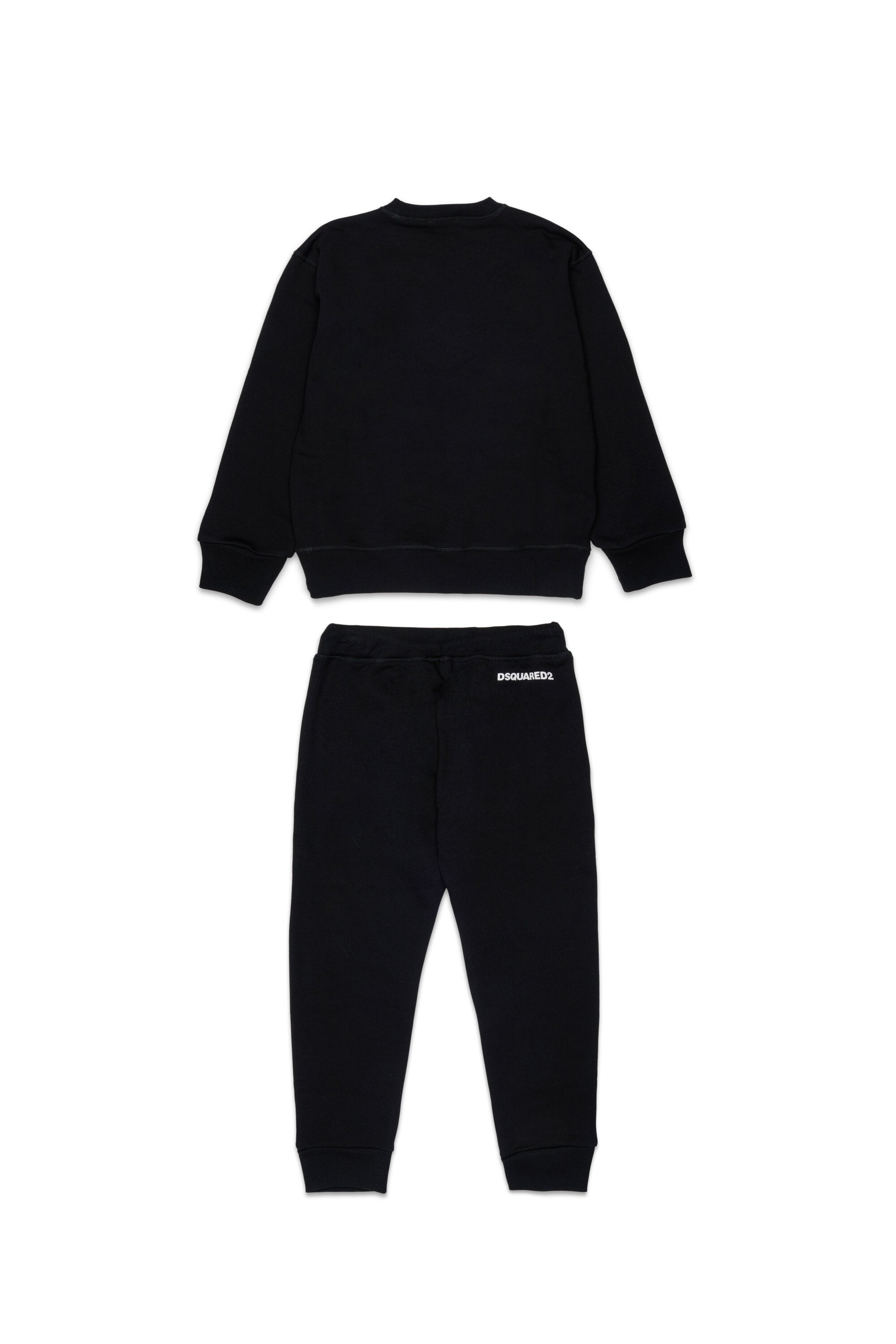 Long fleece jumpsuit with logo