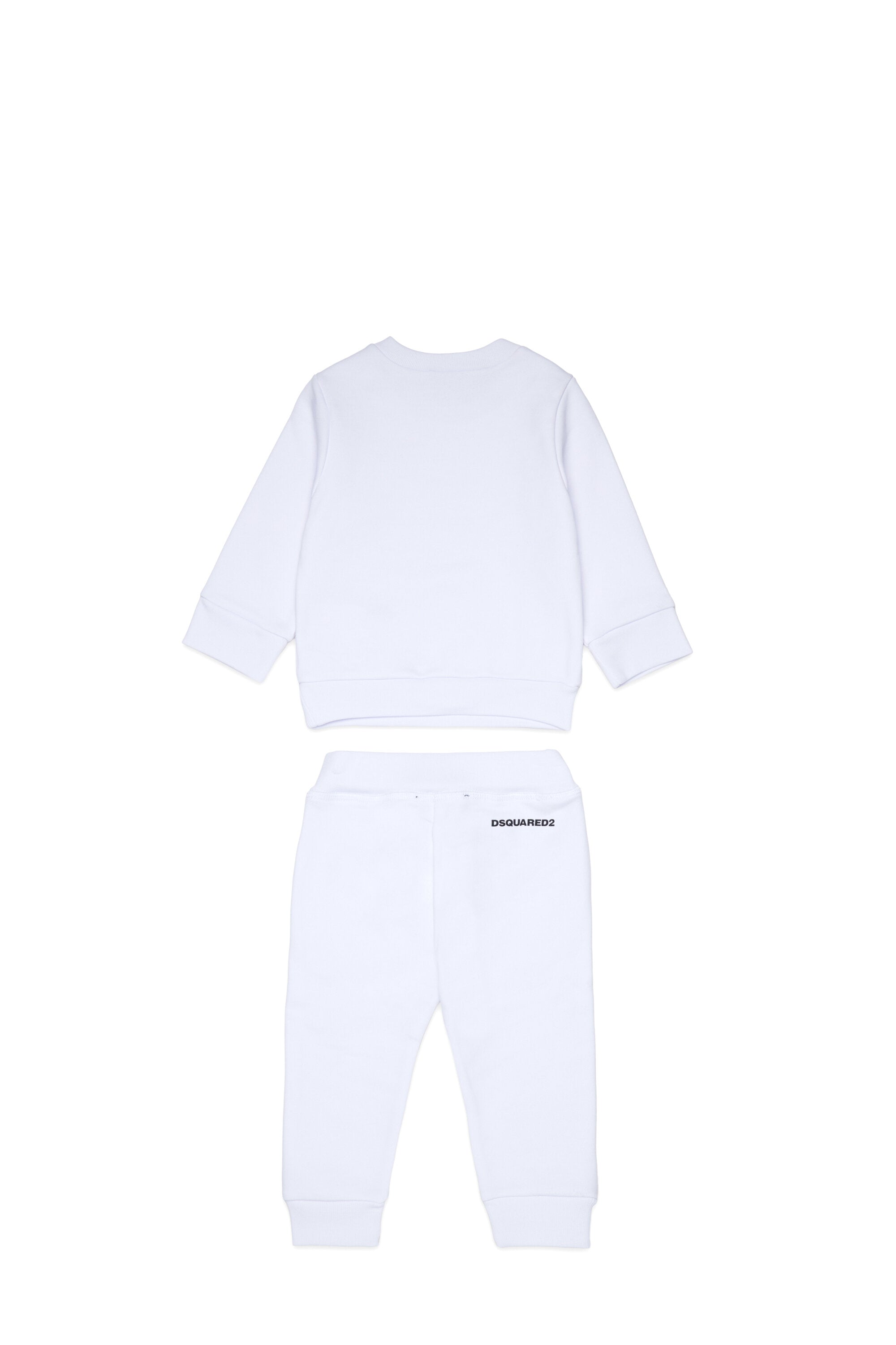 Long fleece jumpsuit with logo