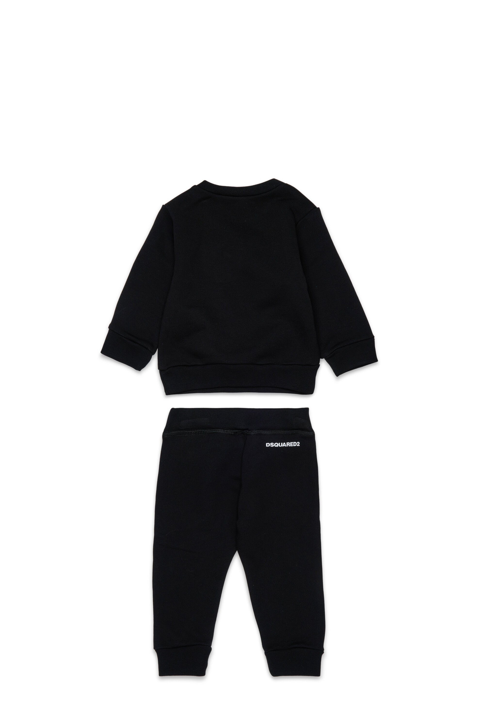 Long fleece jumpsuit with logo